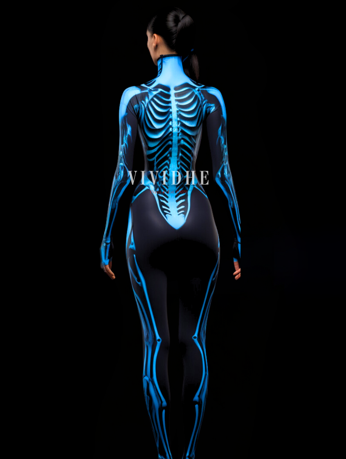 Blue Phantom Costume for Fashionable Women by VIVIDHE