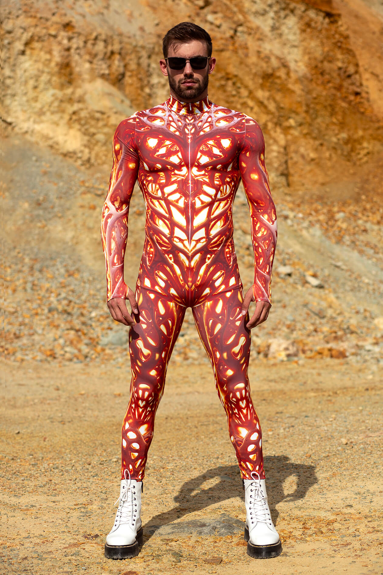 Fire Sorcery Male Costume for Cosplay or Fantasy Gaming Scenes by VIVIDHE