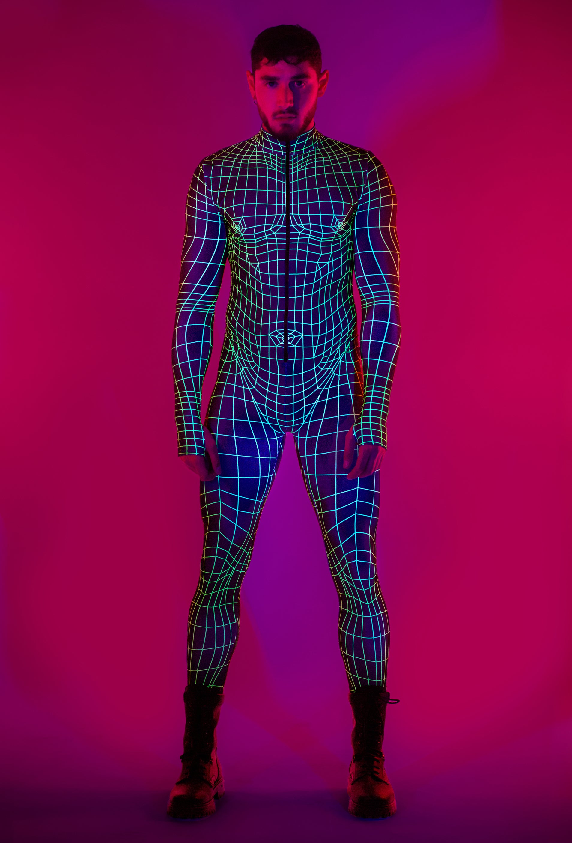 Green Net Male Costume - Men's Fashion Wear by VIVIDHE