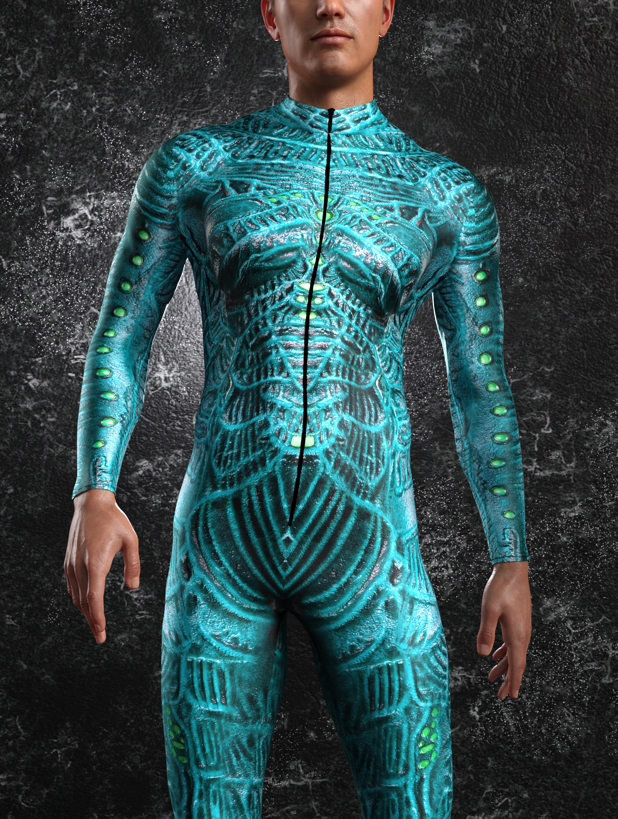 Electric Gladiator Male Costume_For Cosplay Events_VIVIDHE