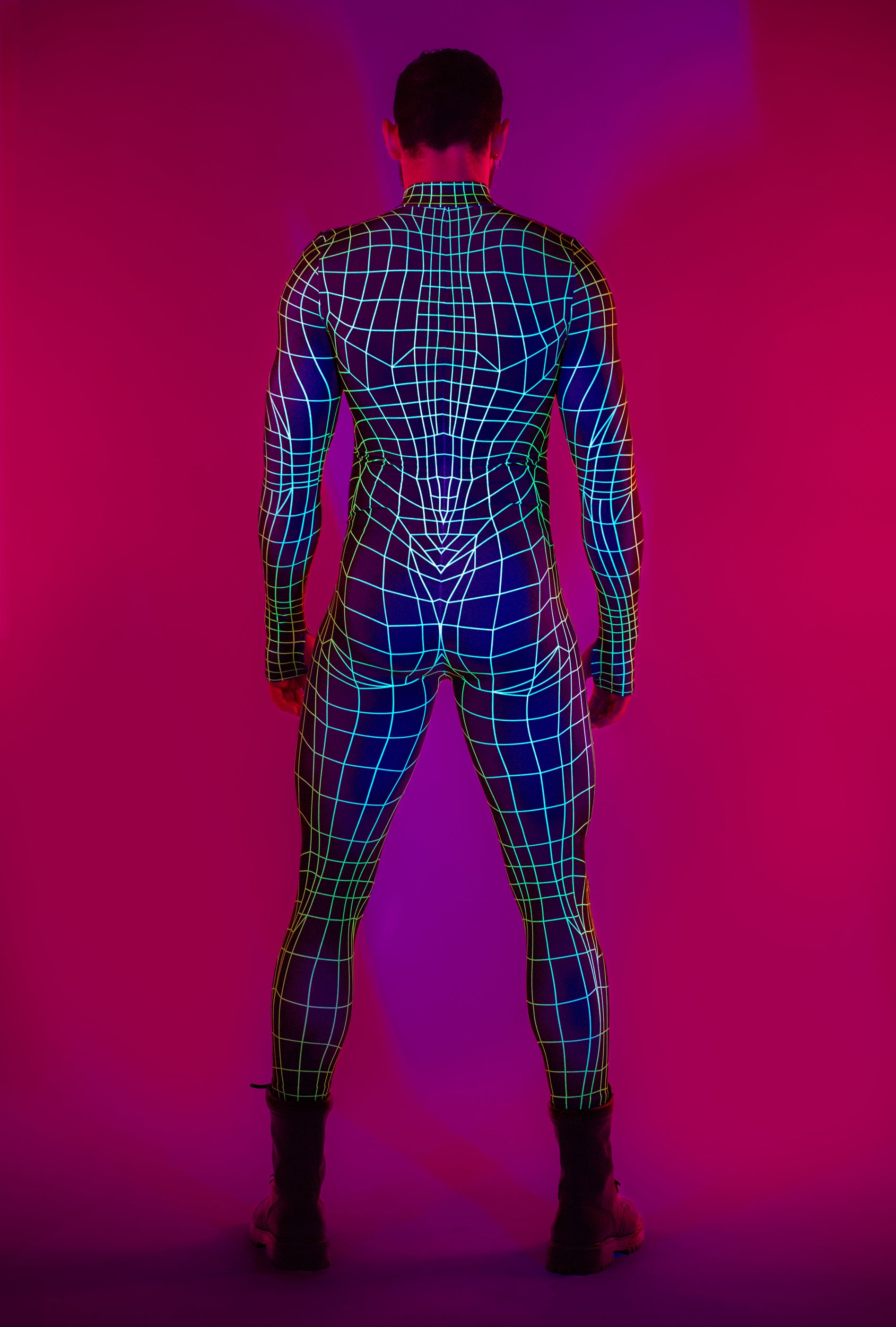 Green Net Male Costume - Men's Fashion Wear by VIVIDHE