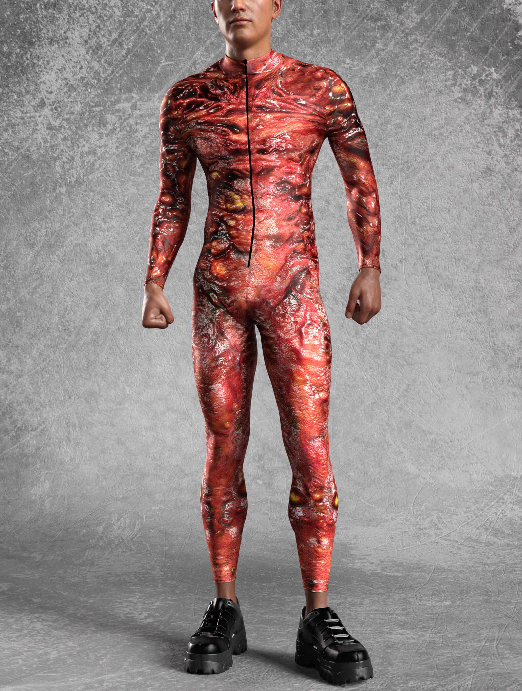 Thunder God Male Costume for Cosplay or Fantasy Events_VIVIDHE