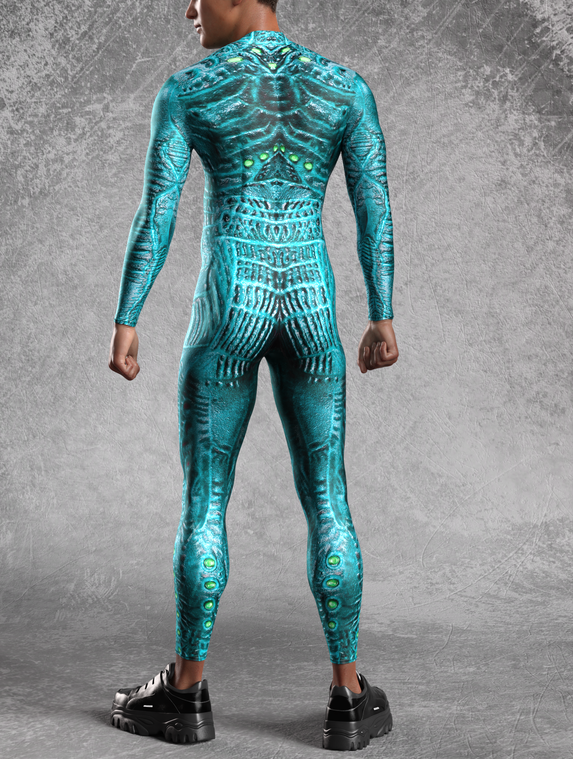 Electric Gladiator Male Costume_For Cosplay Events_VIVIDHE