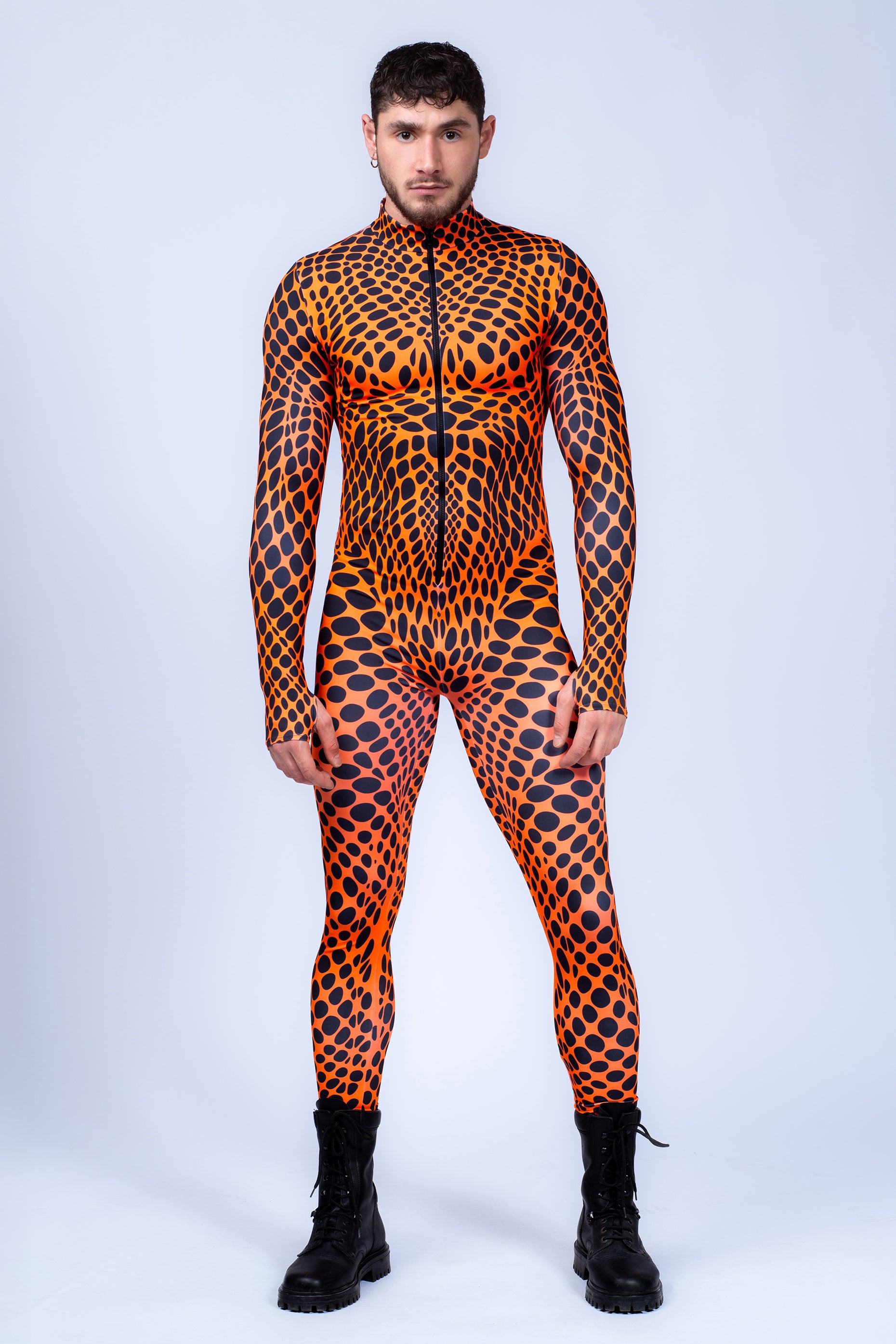 Orange Male Costume Suitable for High_Temperature Scenarios by VIVIDHE
