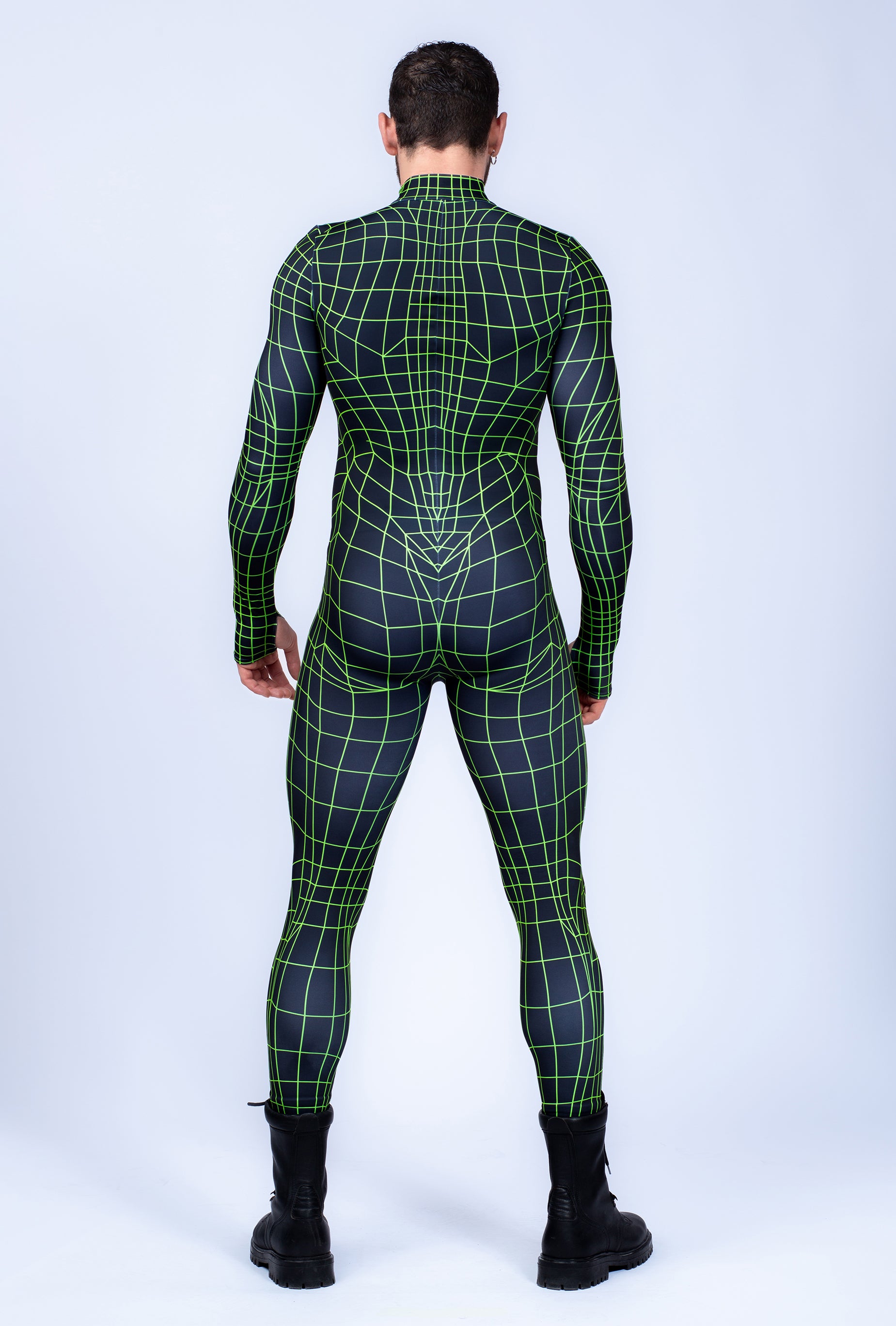 Green Net Male Costume - Men's Fashion Wear by VIVIDHE