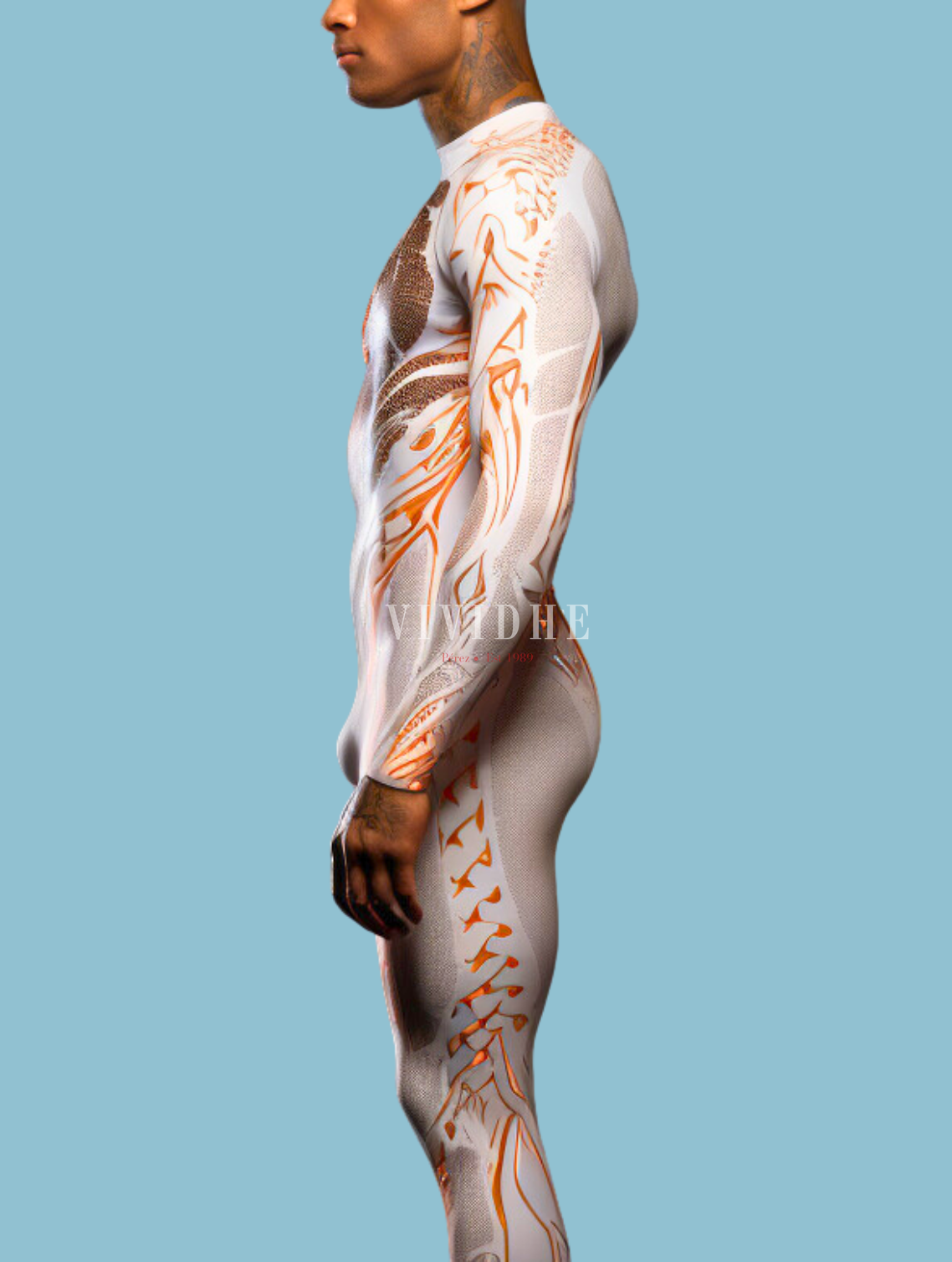 Male Marigold Warrior Costume for Cosplay or Fancy Dress Events_VIVIDHE