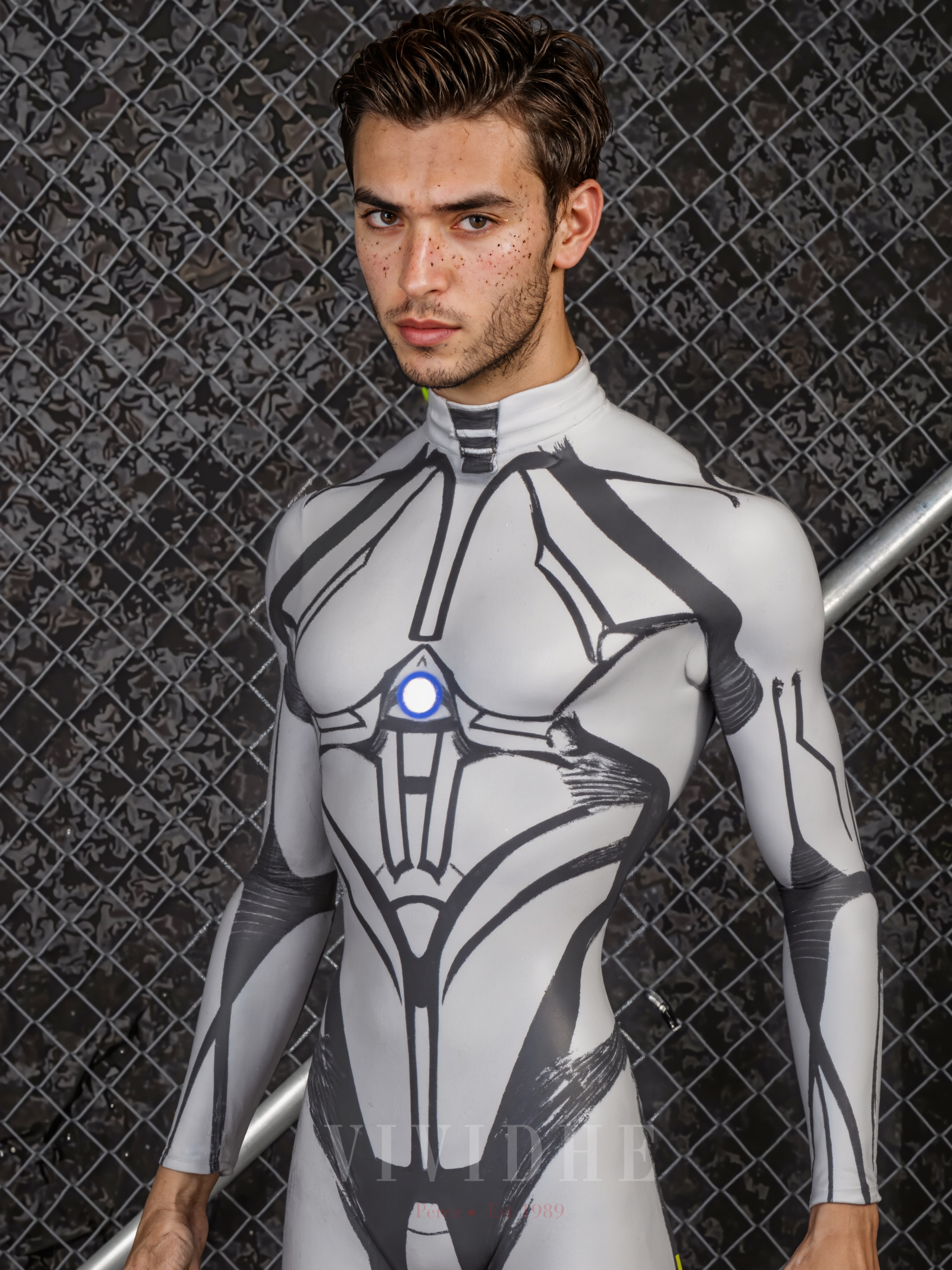 White_Mech_Male_Costume_For_Stylish_Men_VIVIDHE