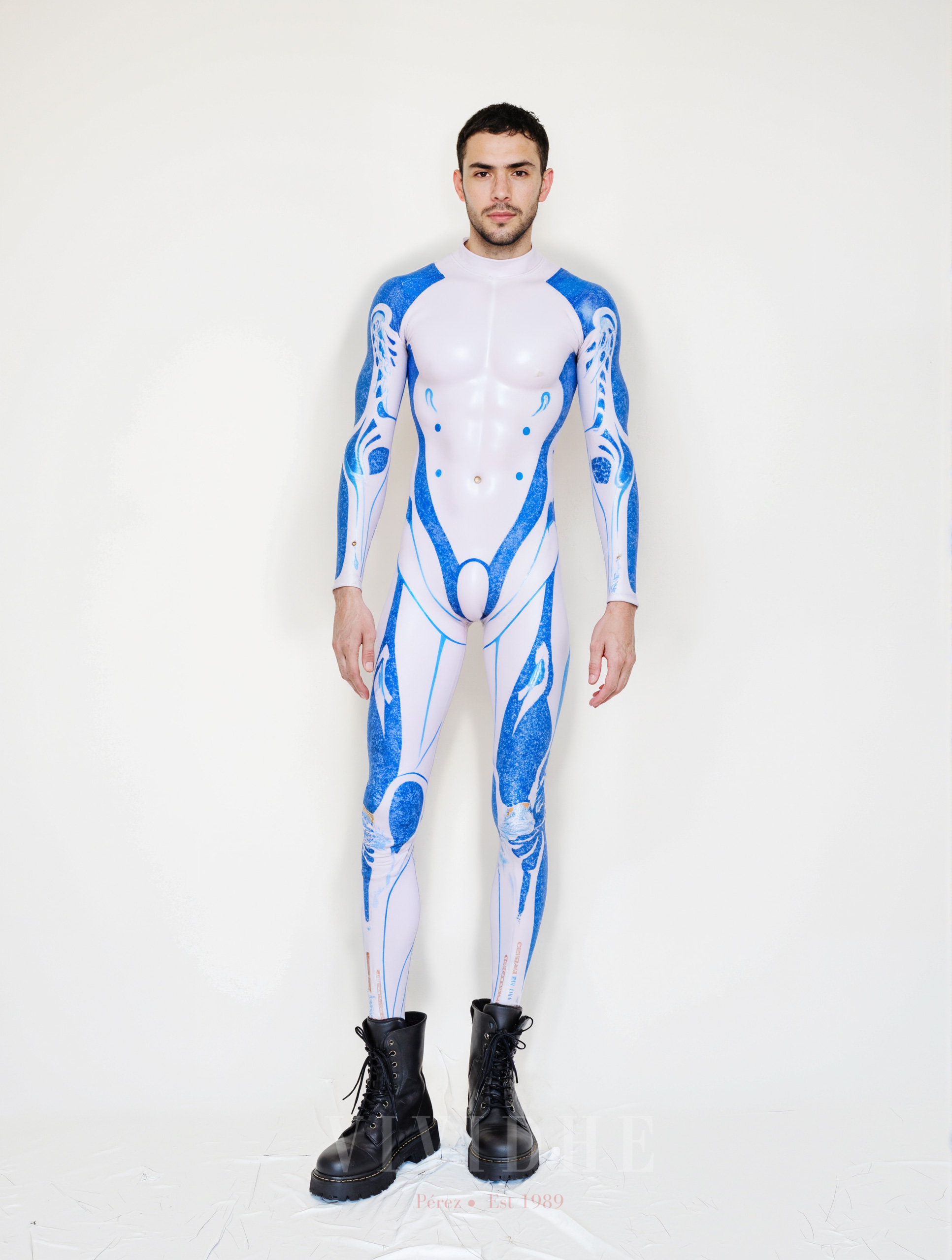 Blue_Tech_Male_Costume_Men's_Fashion_Scene_VIVIDHE
