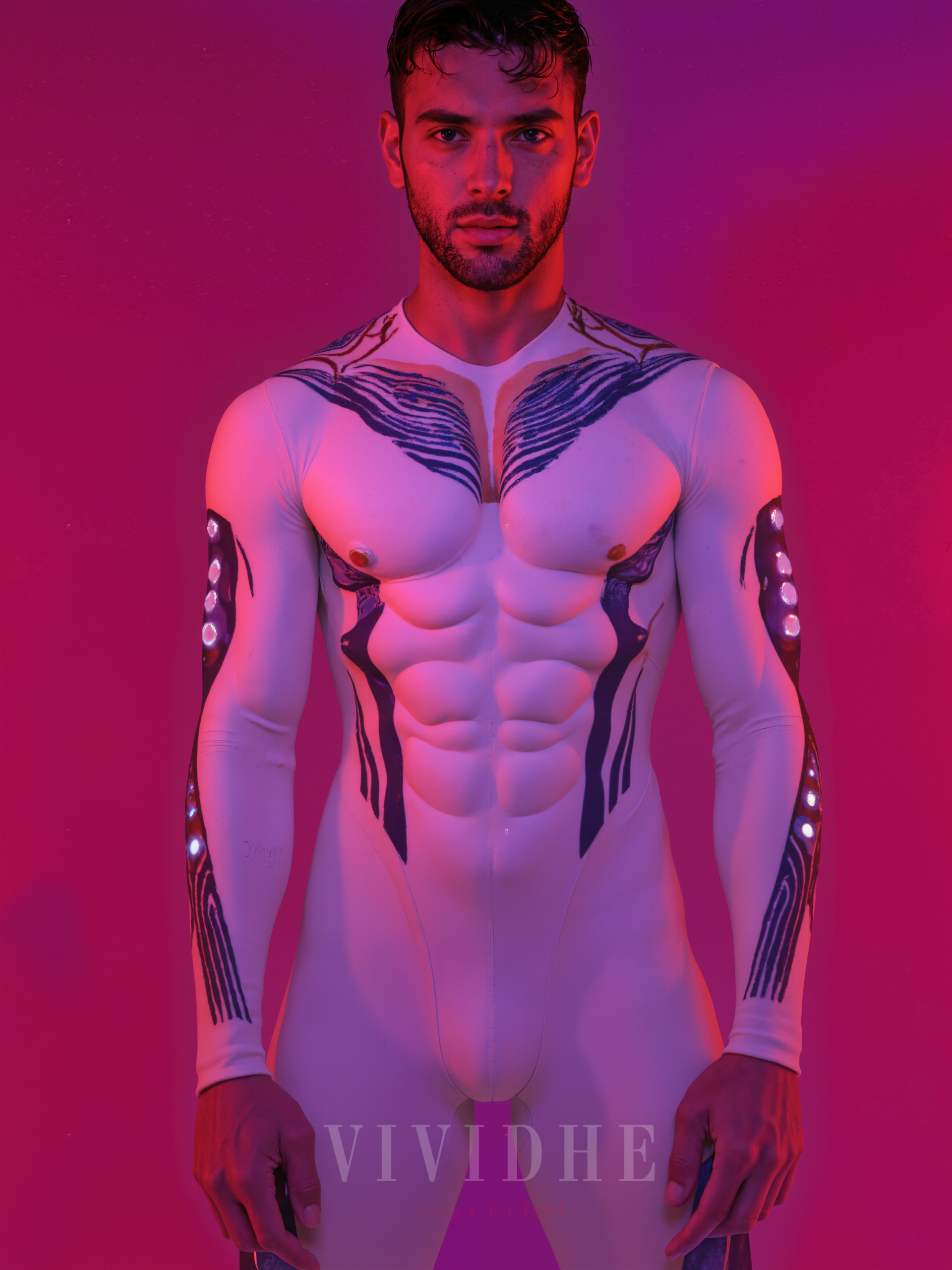 Blue_Abstract_Male_Costume_Men's_Daily_Wear_VIVIDHE