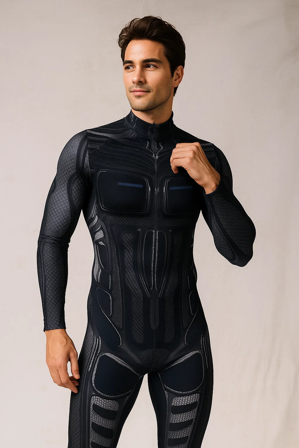 VIVIDHE Black Bodysuit VV511