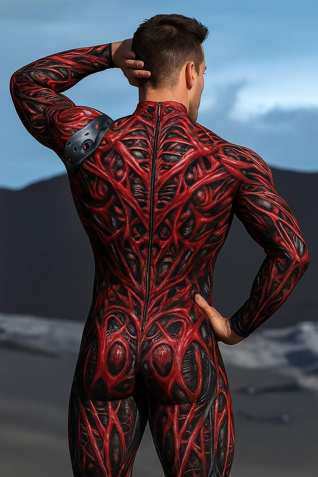 VIVIDHE Red Bionic Bodysuit VV522