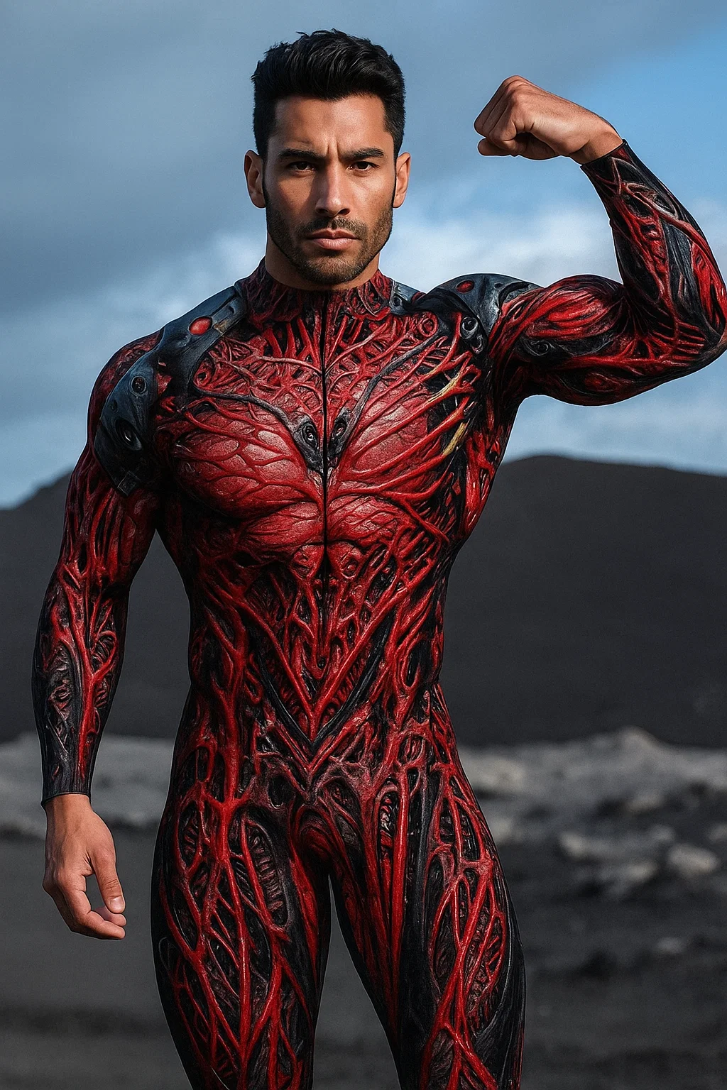 VIVIDHE Red Bionic Bodysuit VV522