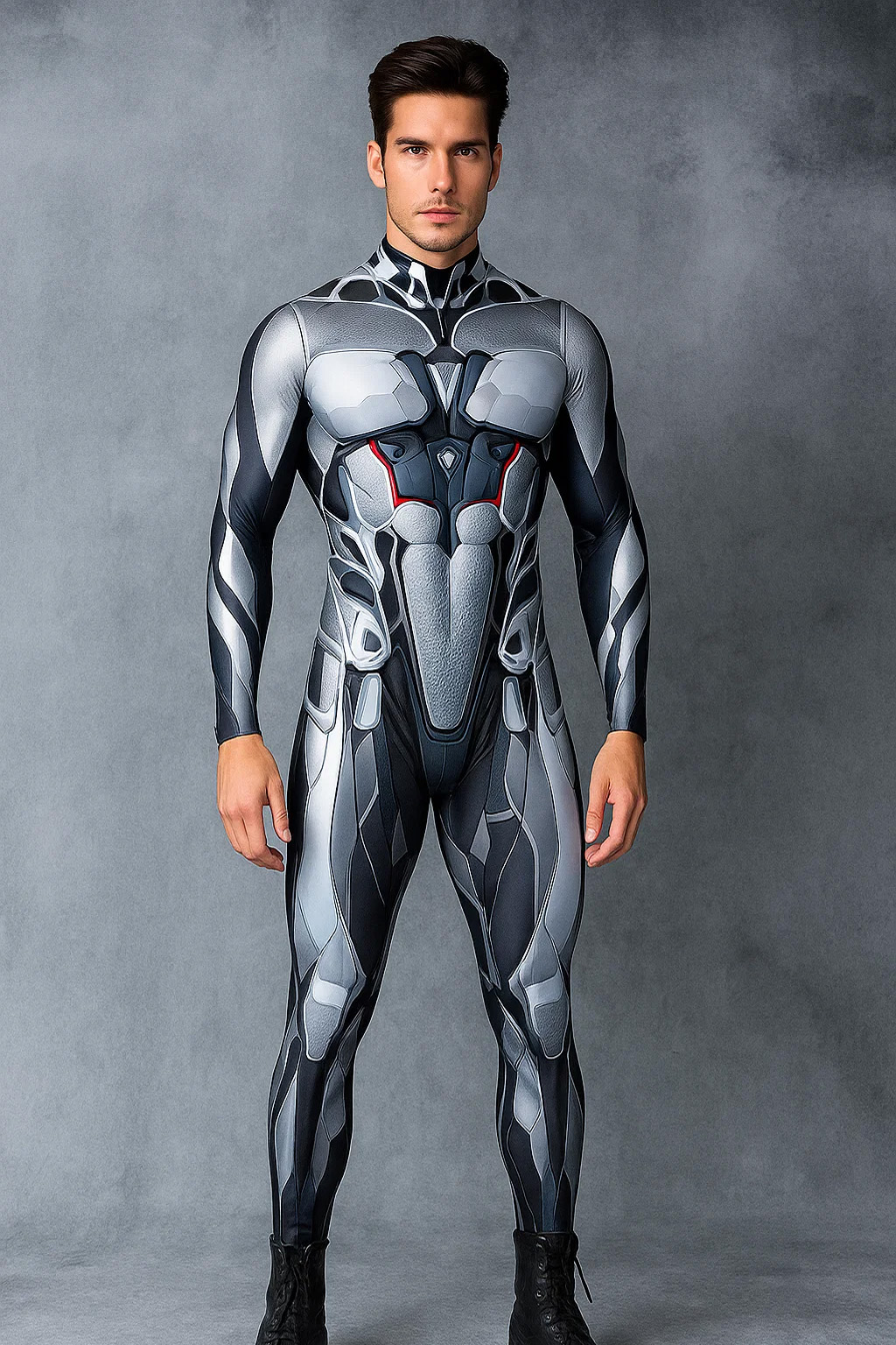 VIVIDHE Silver Mech Bodysuit VV512