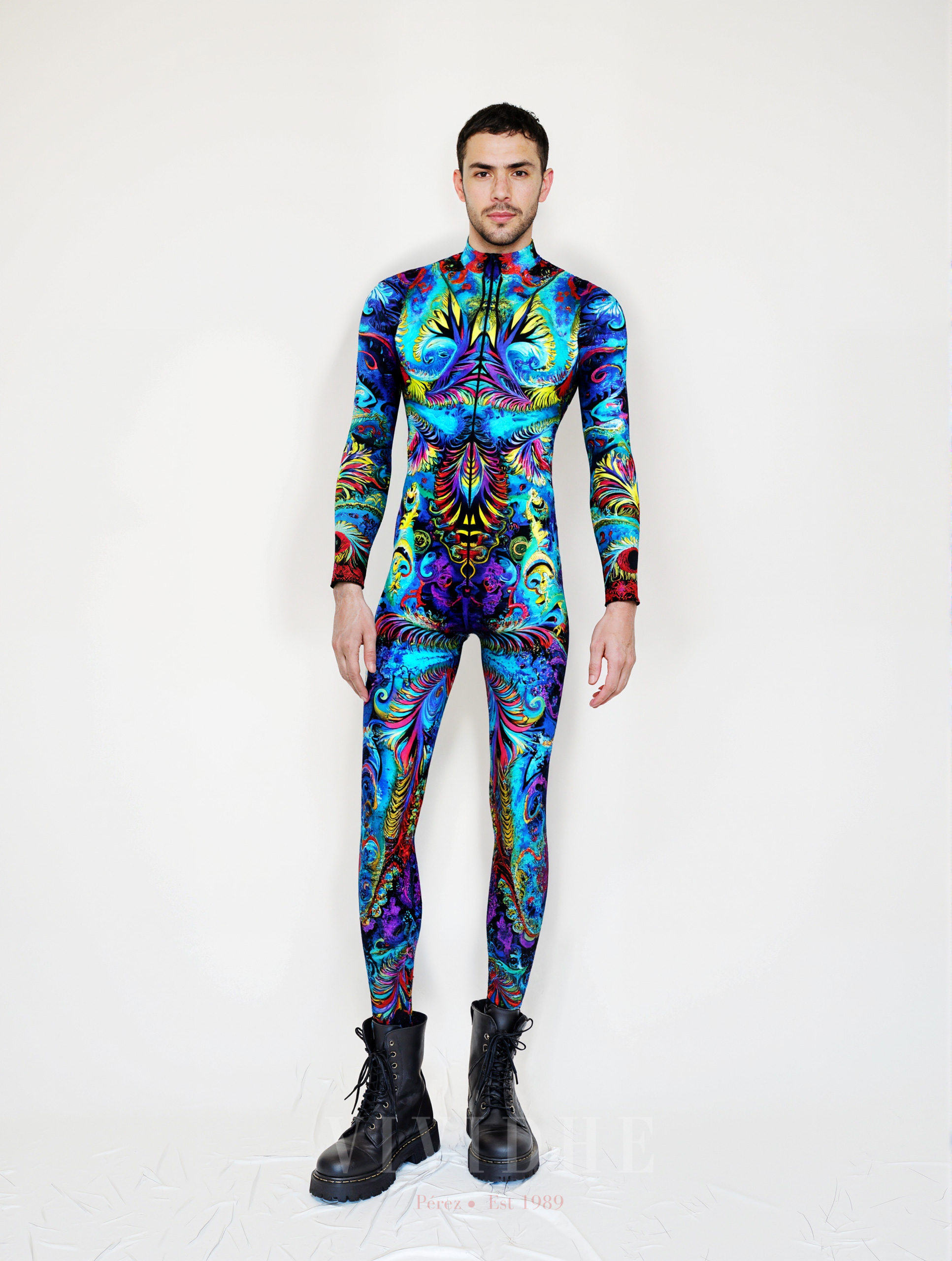 Colorful_Peacock_Male_Costume_Men's_Wearing_Scenes_VIVIDHE