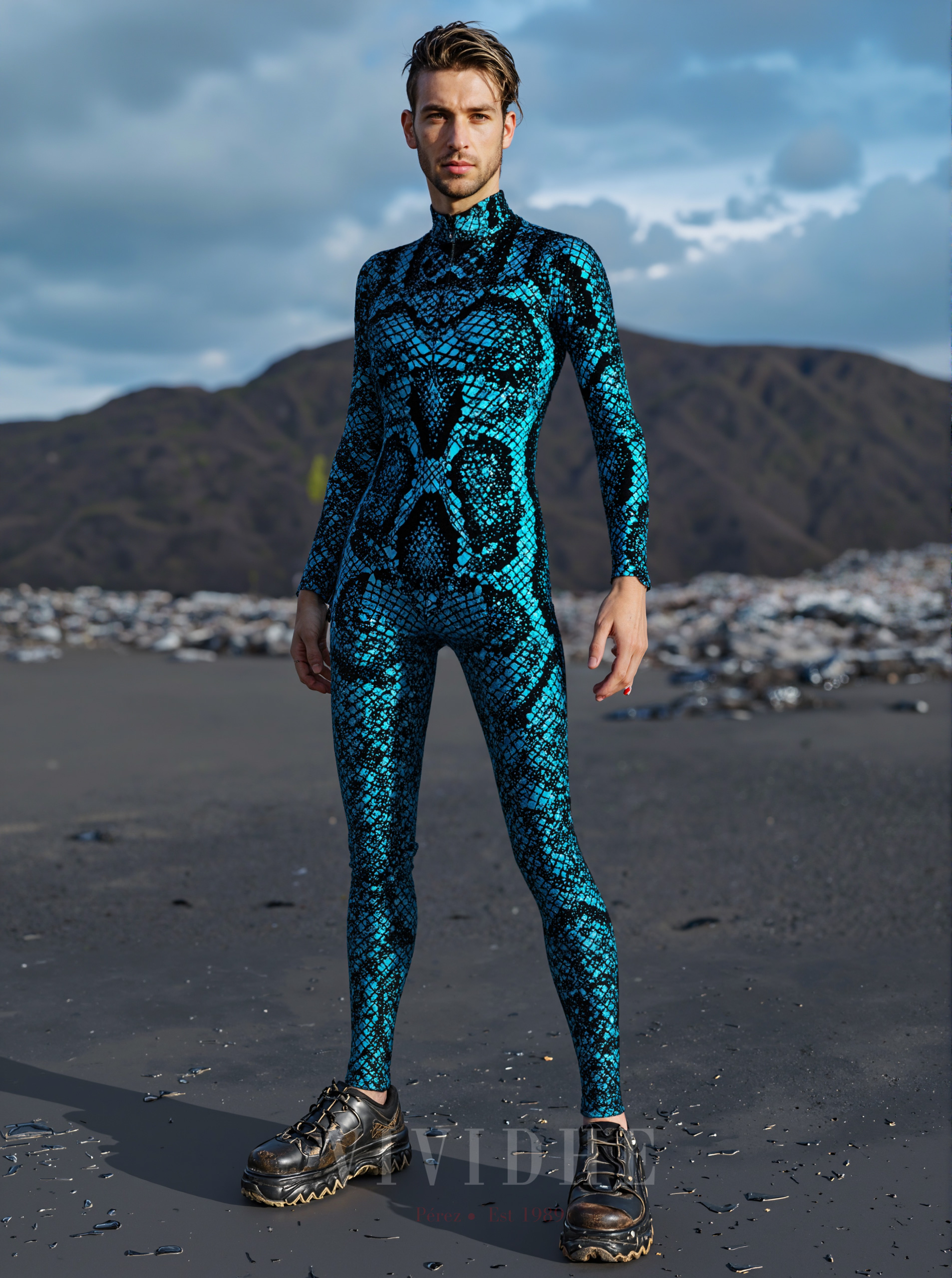 Blue_Snake_Male_Costume_Men's_Wear_VIVIDHE