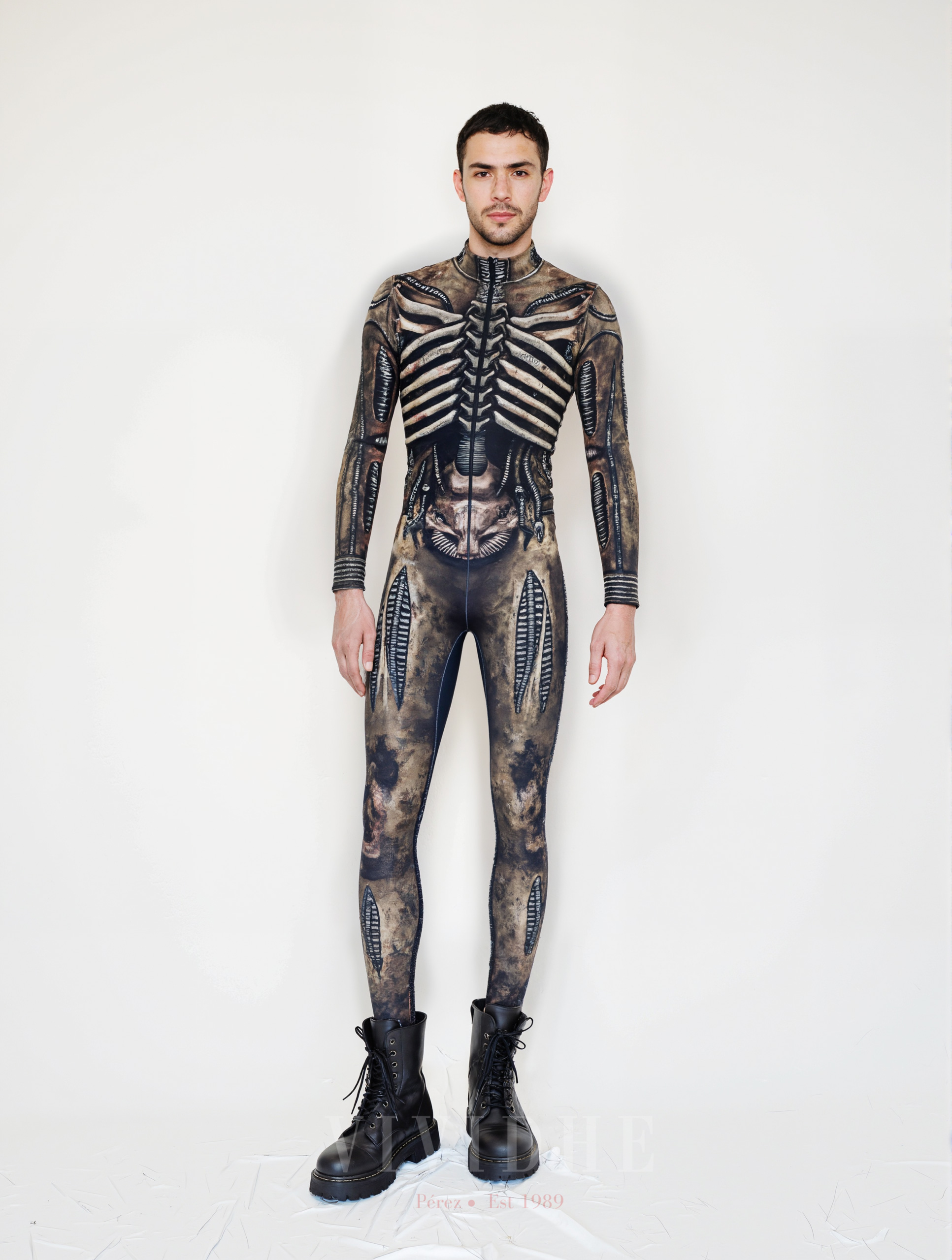 Grey_Skeleton_Male_Costume_Men's_Tight - fitting_Wear_VIVIDHE