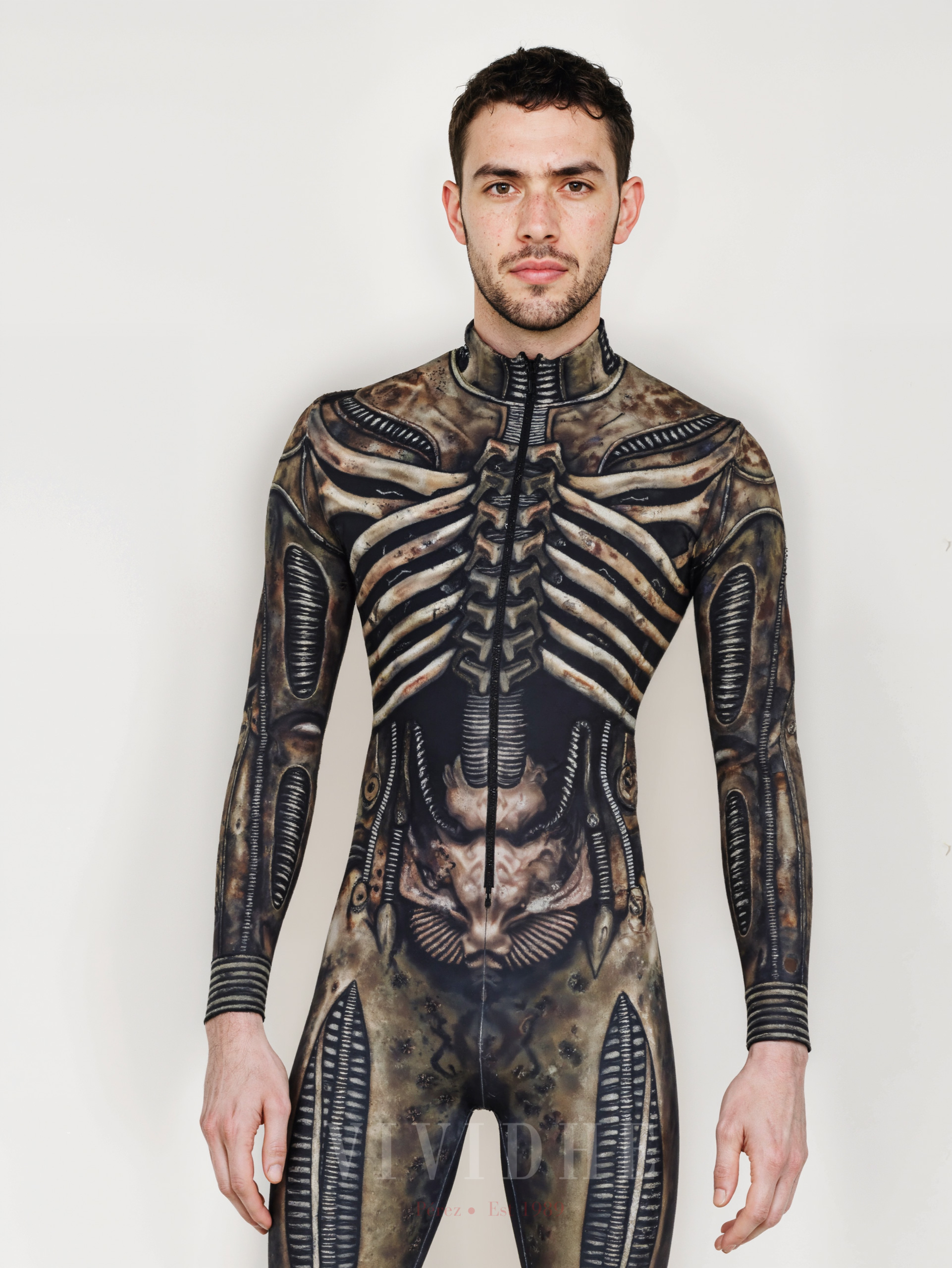 Grey_Skeleton_Male_Costume_Men's_Tight - fitting_Wear_VIVIDHE