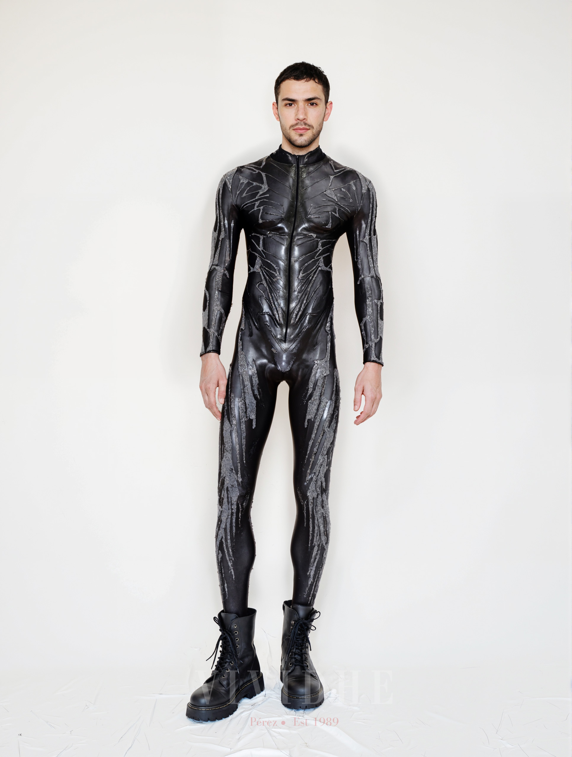 Black_Textured_Male_Costume_Men's_Tight-fitting_Wear_VIVIDHE