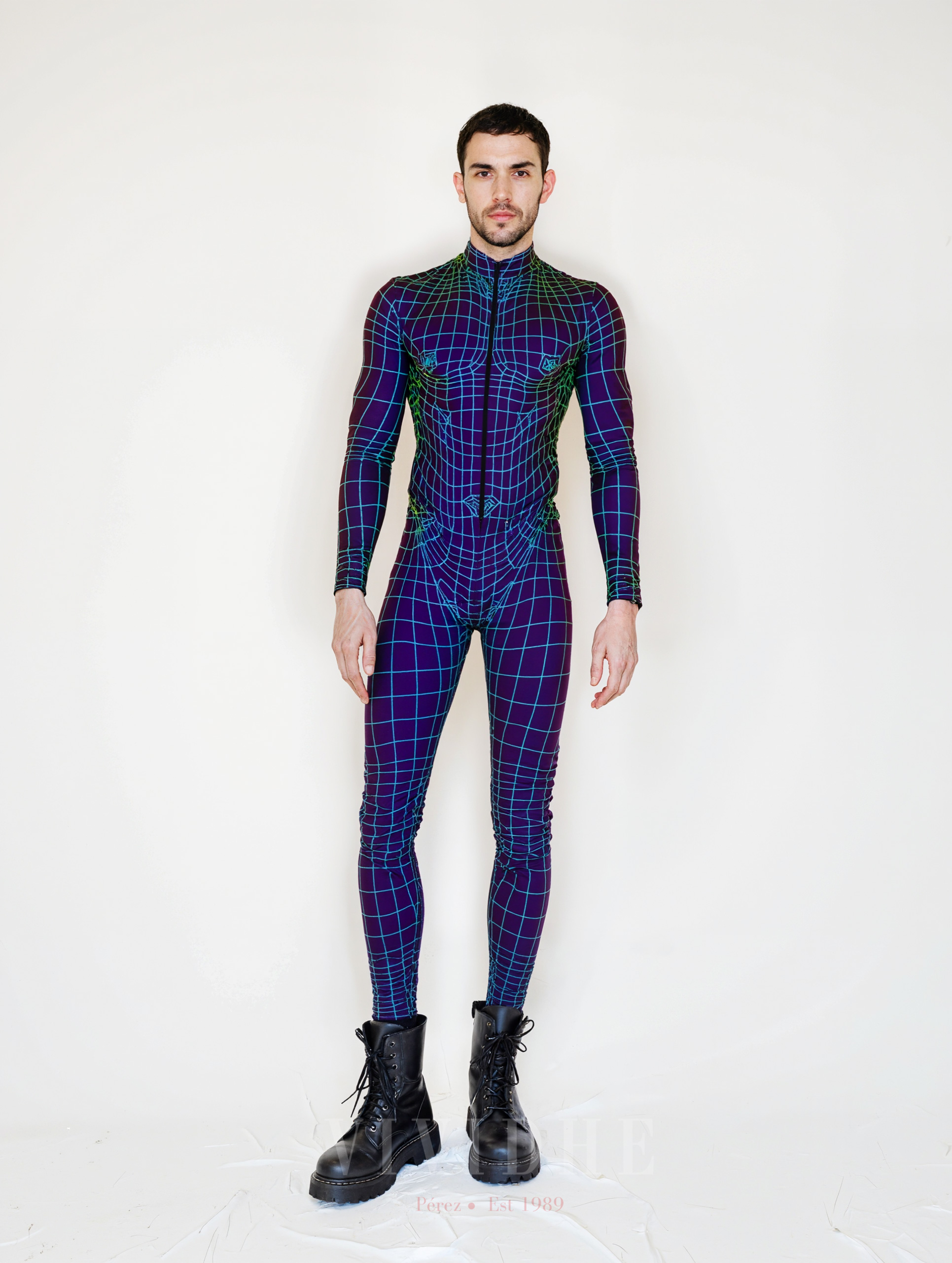 Purple_Checked_Male_Costume_Men's_Wear_Scene_VIVIDHE
