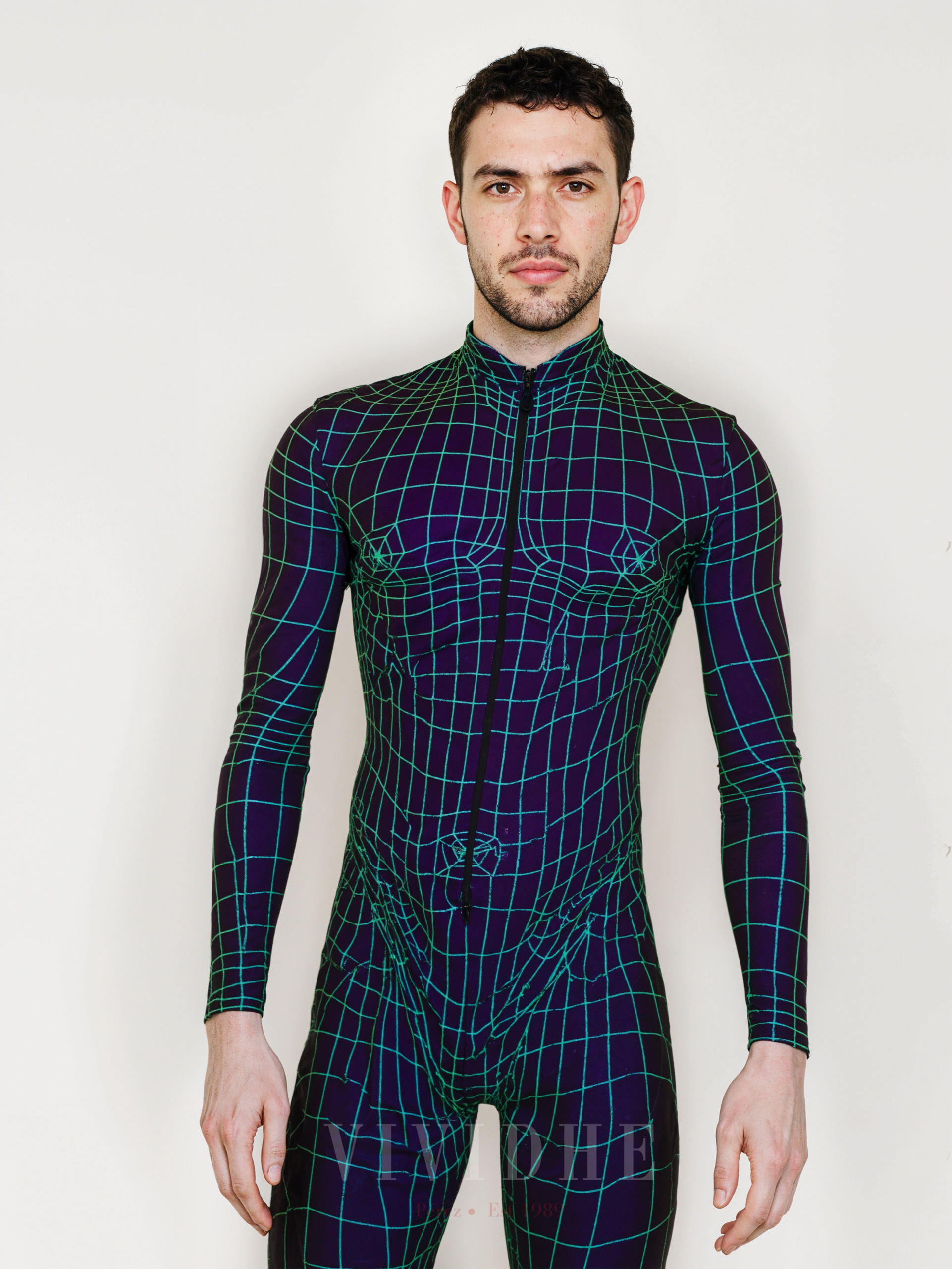 Purple_Checked_Male_Costume_Men's_Wear_Scene_VIVIDHE