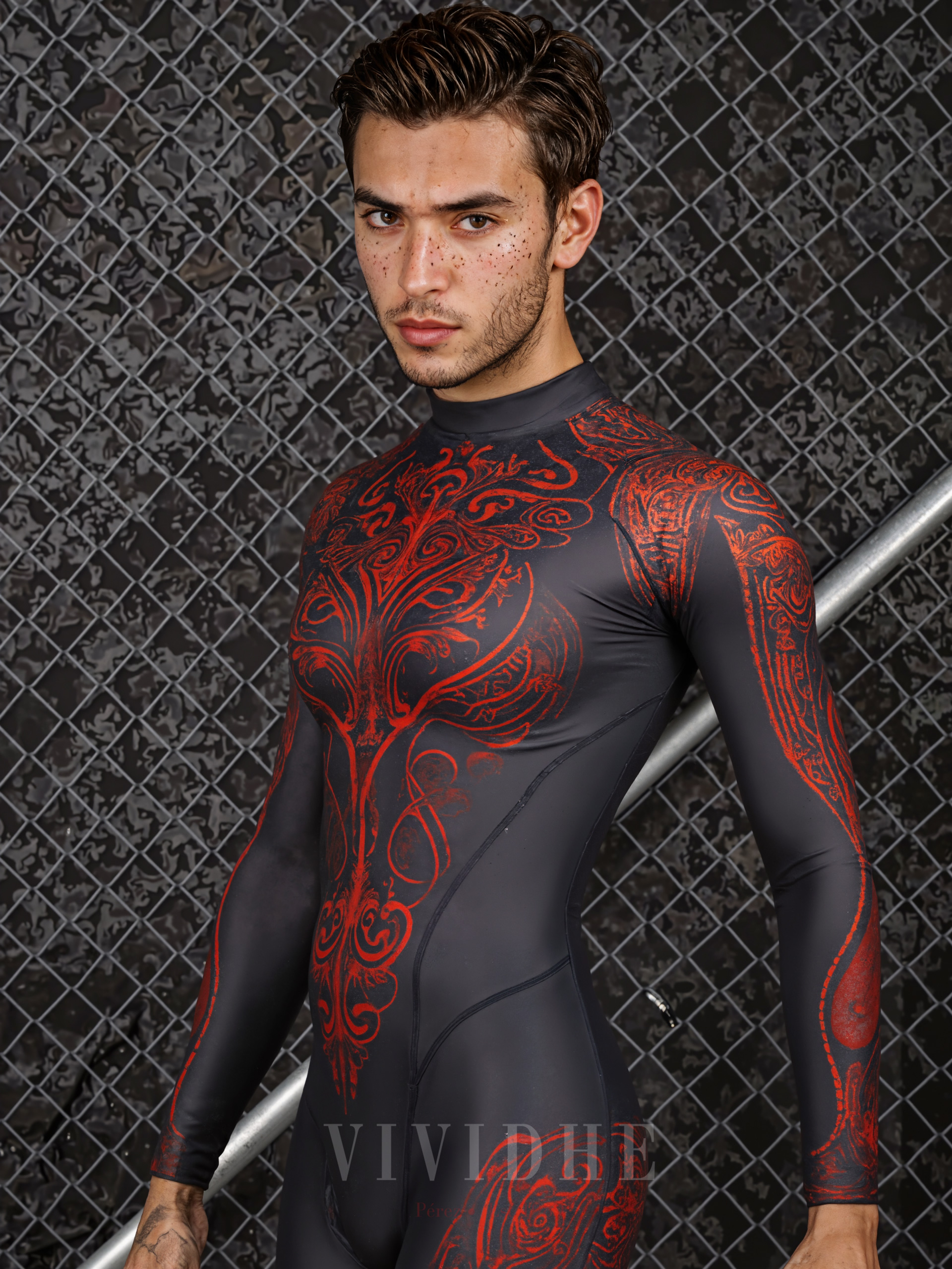 Red_Baroque_Male_Costume_Men's_Wear_VIVIDHE