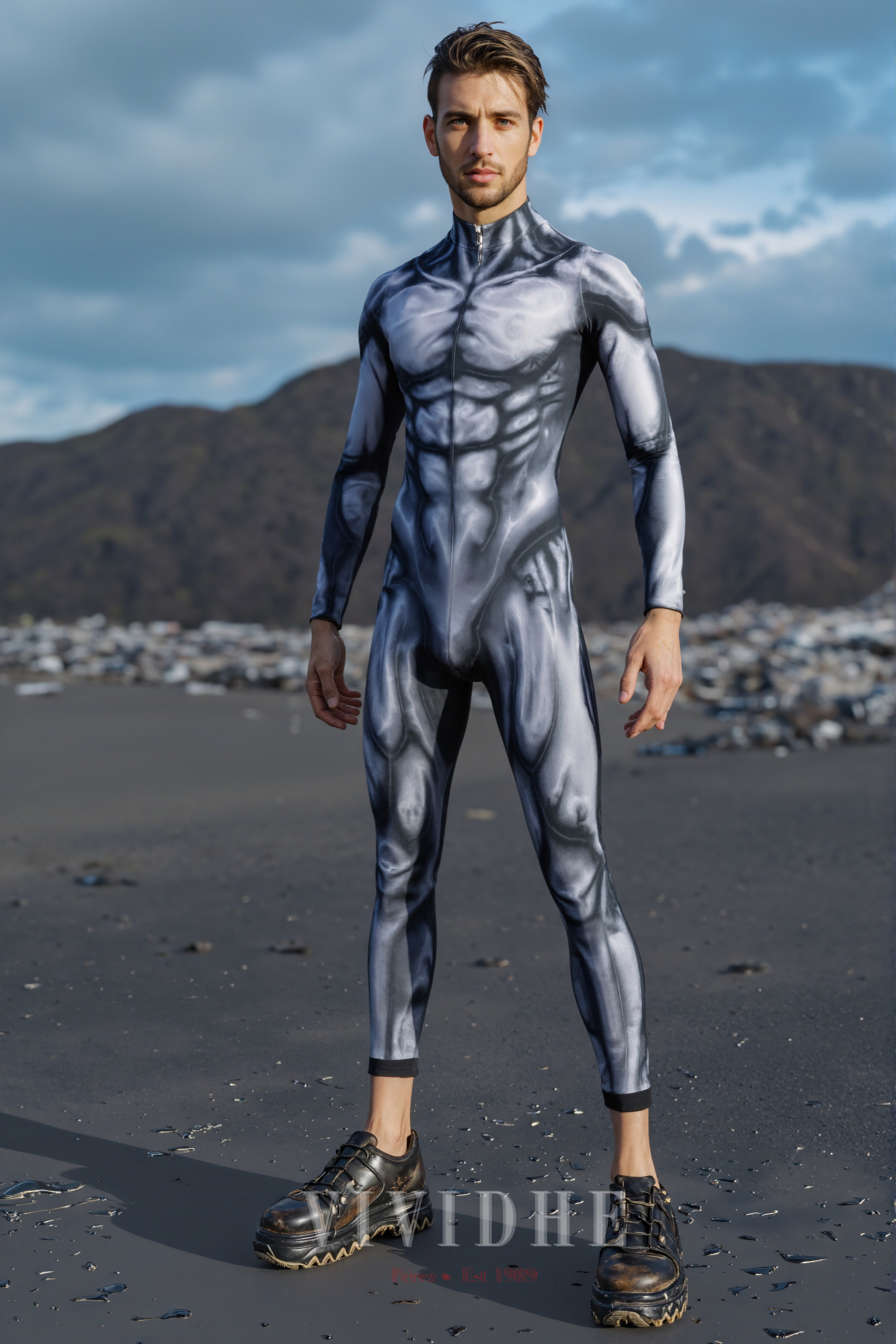 Silver_Tight_Male_Costume_Men's_Fashion_Wear_VIVIDHE