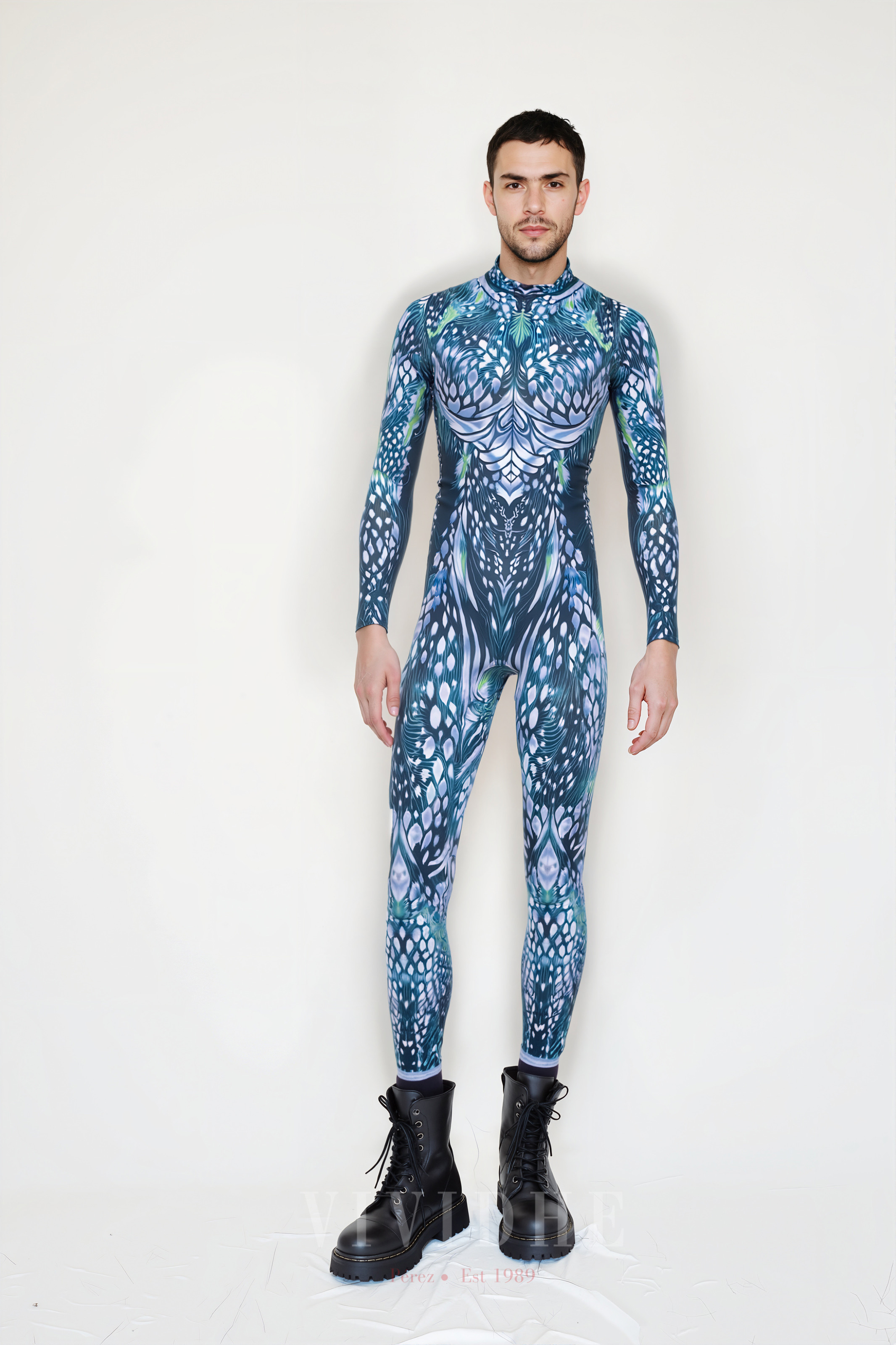 Blue_Abstract_Male_Costume_Men's_Wear_VIVIDHE