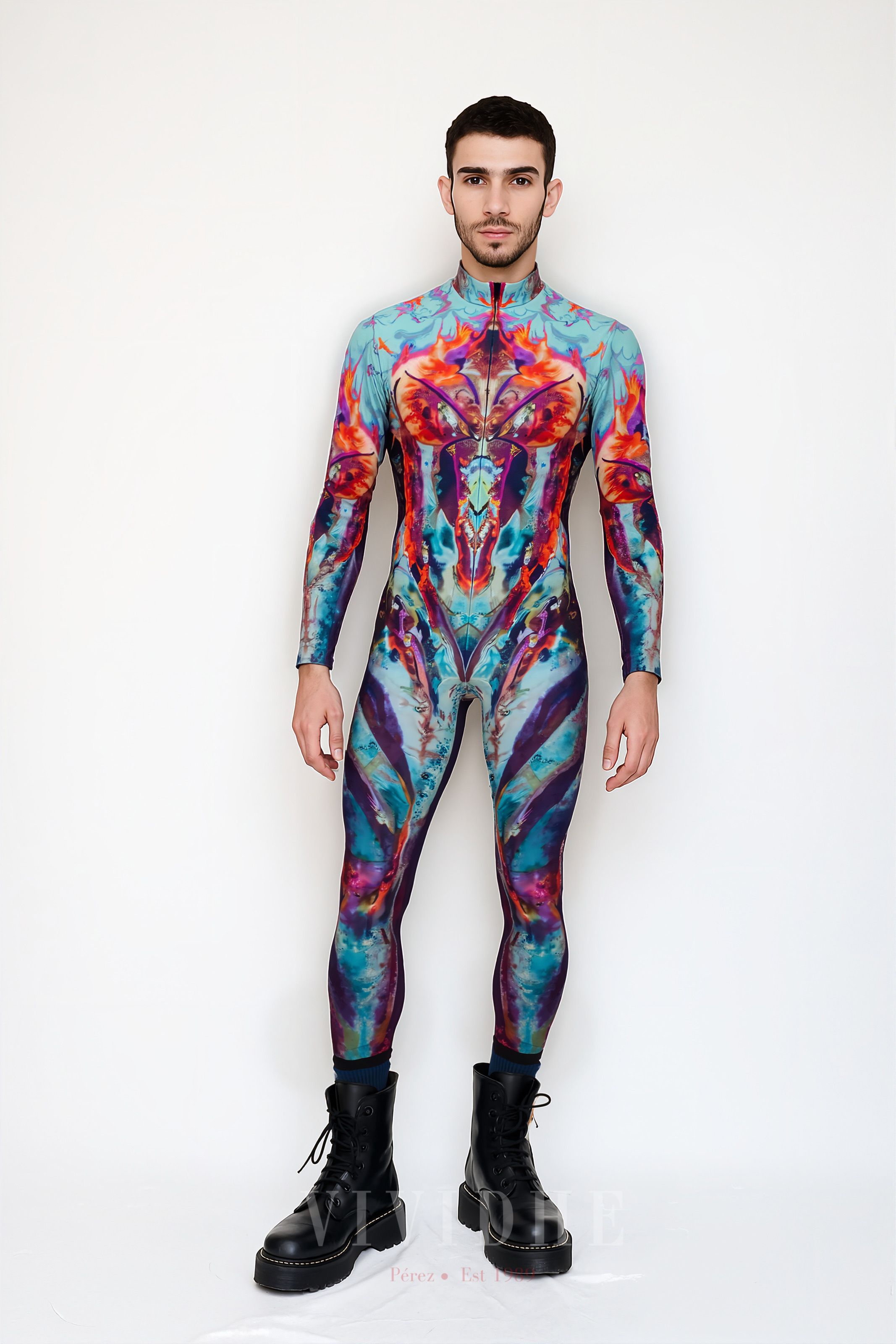 Abstract_Vivid_Male_Costume_For_Men's_Fashionable_Wear_VIVIDHE