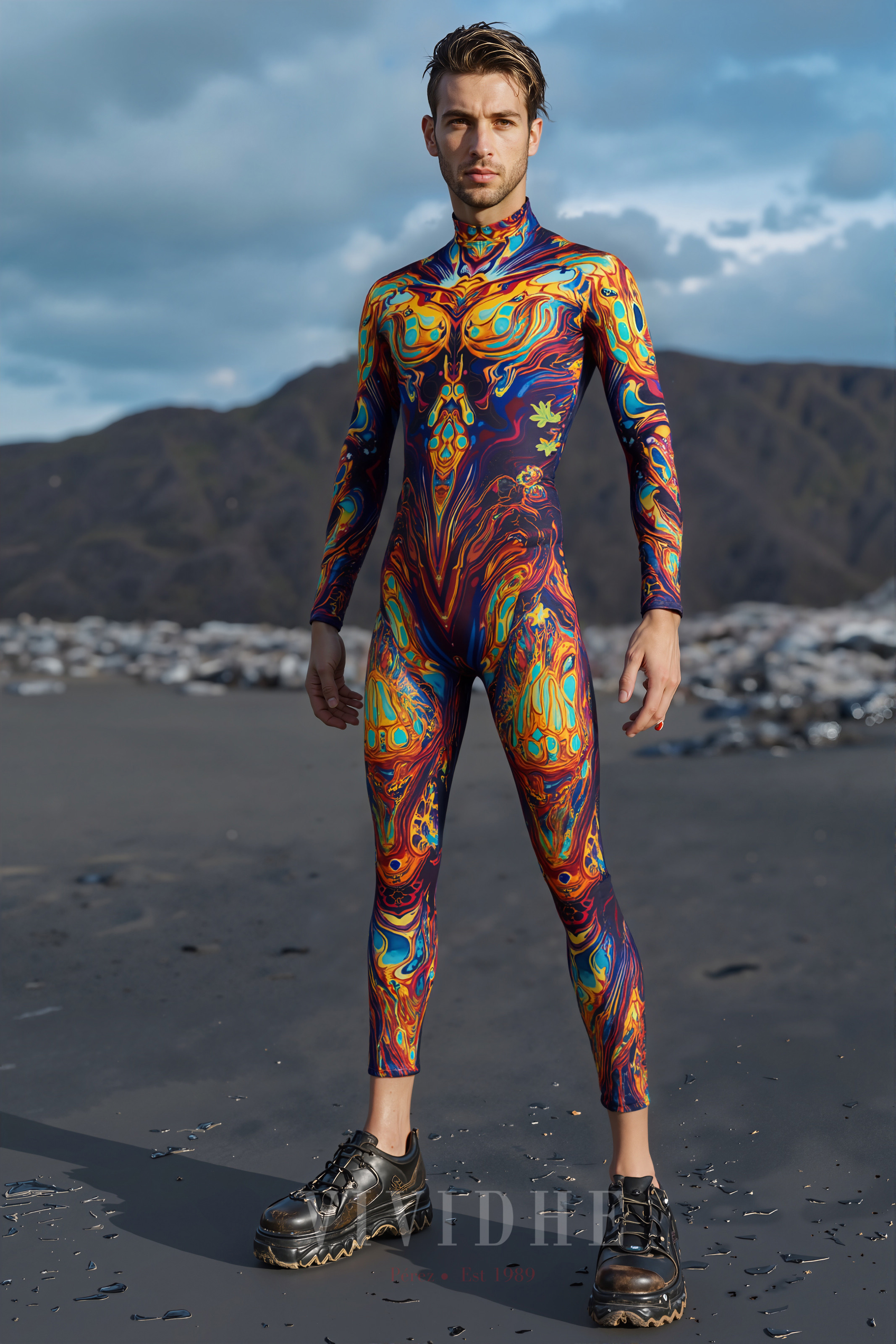 Vibrant_Abstract_Male_Costume_Men's_Fashion_Wear_VIVIDHE