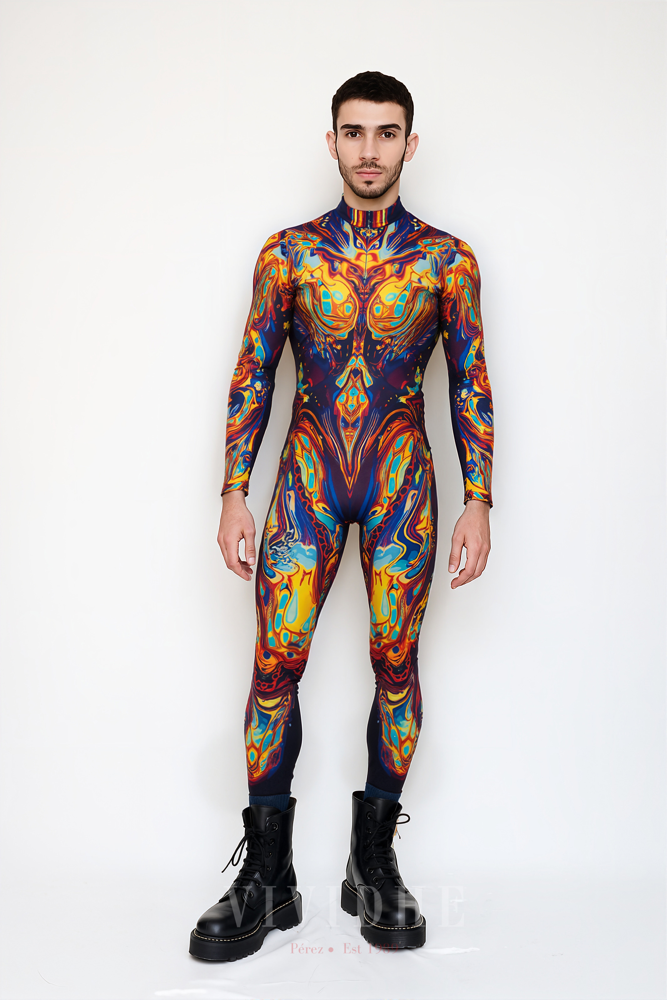 Vibrant_Abstract_Male_Costume_Men's_Fashion_Wear_VIVIDHE