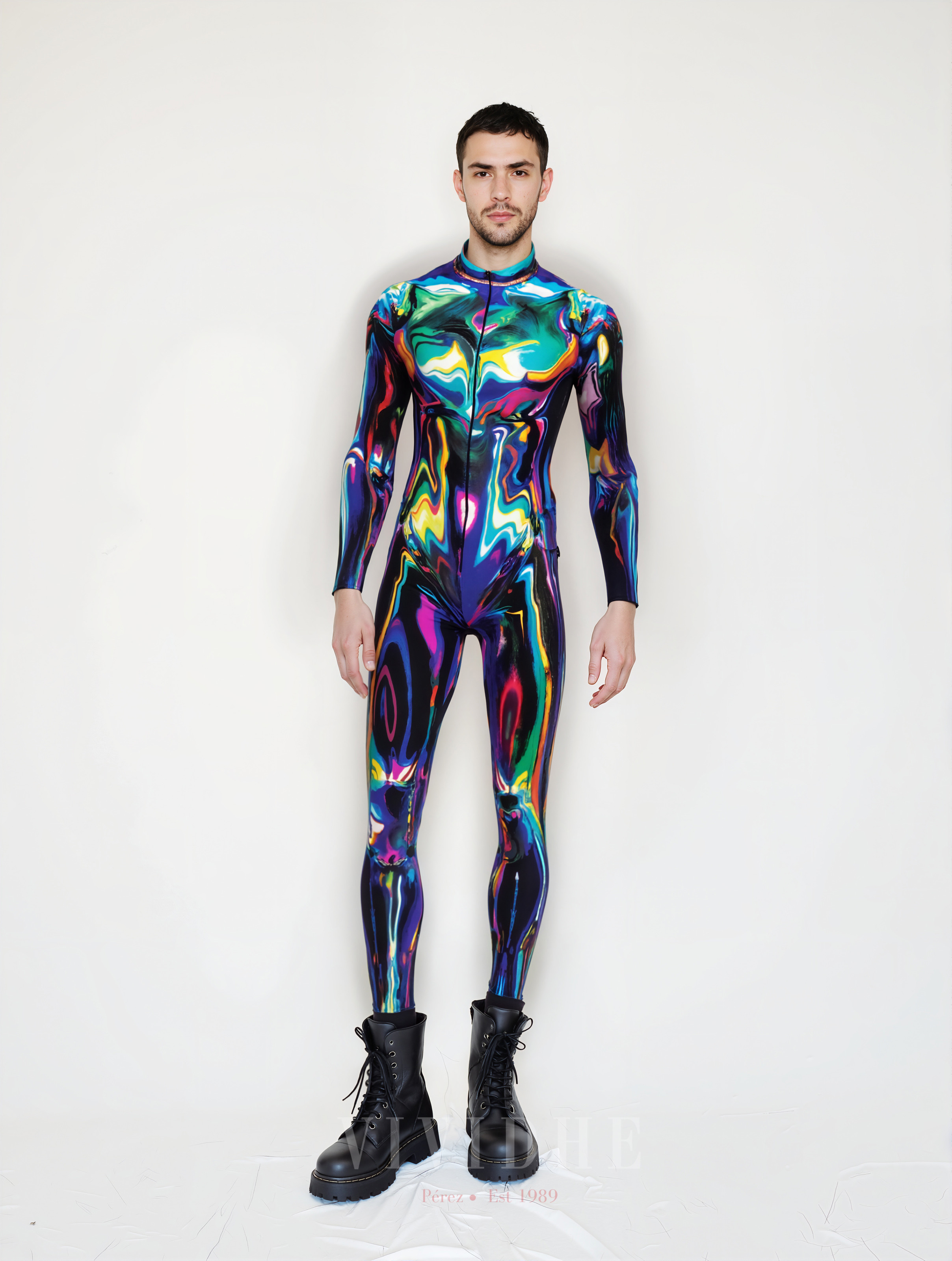 Colorful_Futuristic_Male_Costume_Fashionable_Men's_Wear_Scene_VIVIDHE