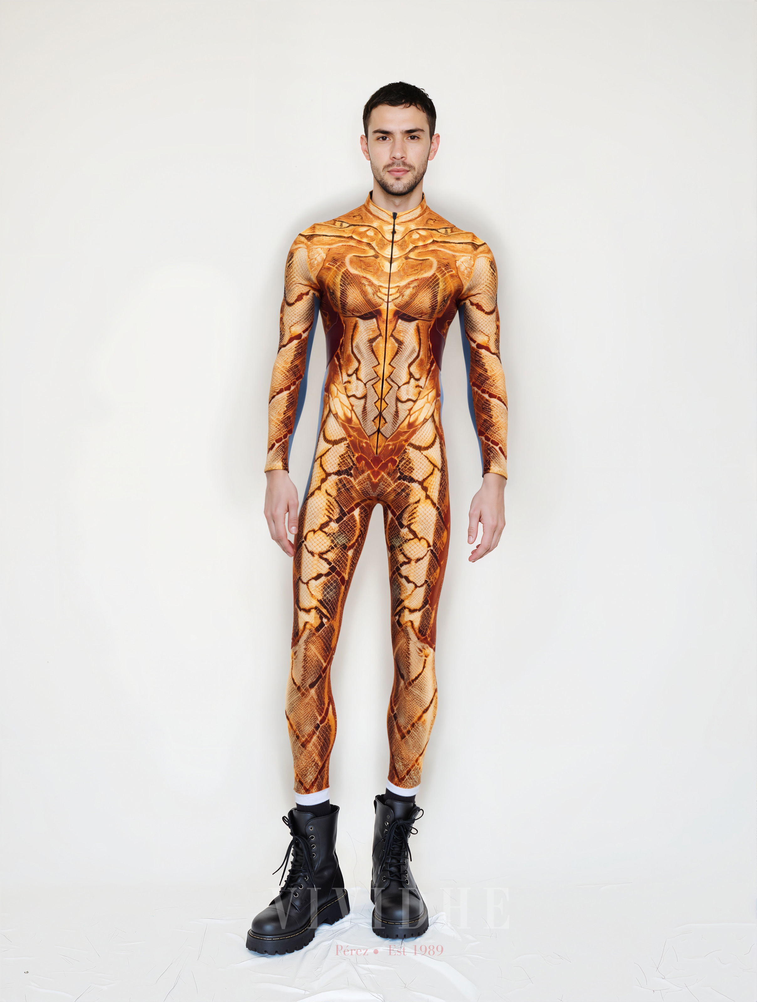 Snake_Orange_Male_Costume_Men's_Wear_VIVIDHE