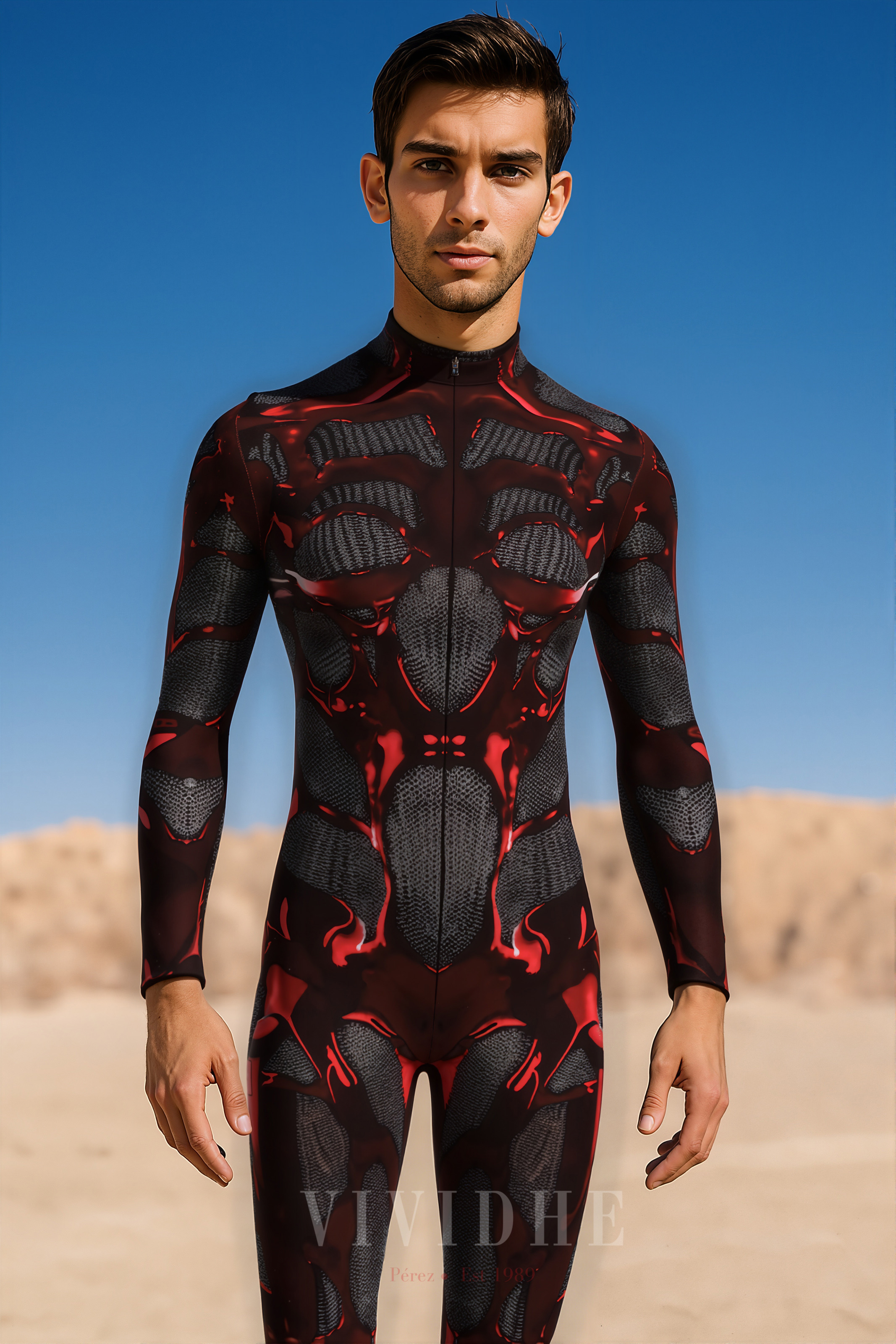 Red_Sci-fi_Male_Costume_Men's_Wear_Scene_VIVIDHE