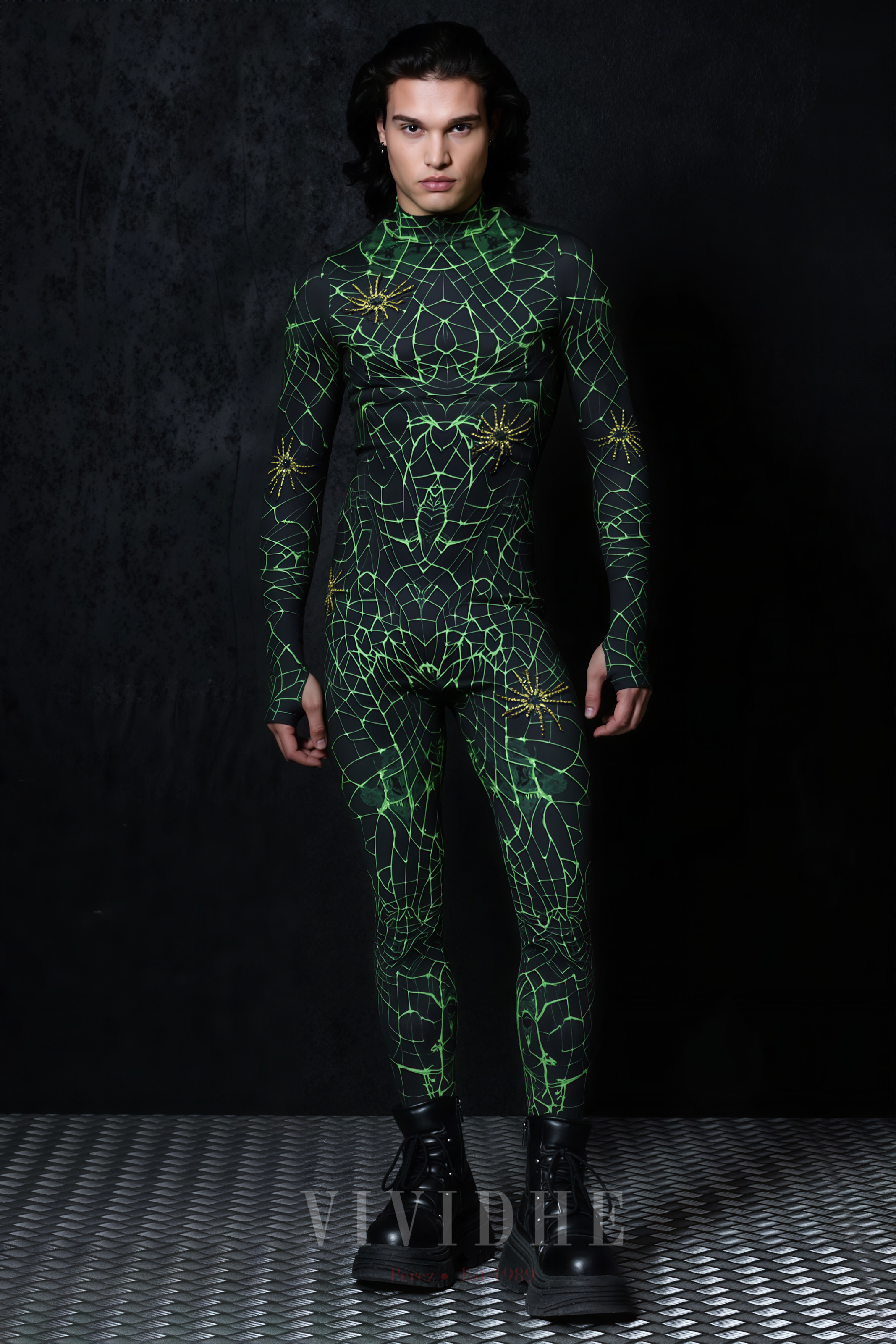 Green_Spider_Male_Costume_Men's_Wear_for_Fashionable_Occasions_VIVIDHE