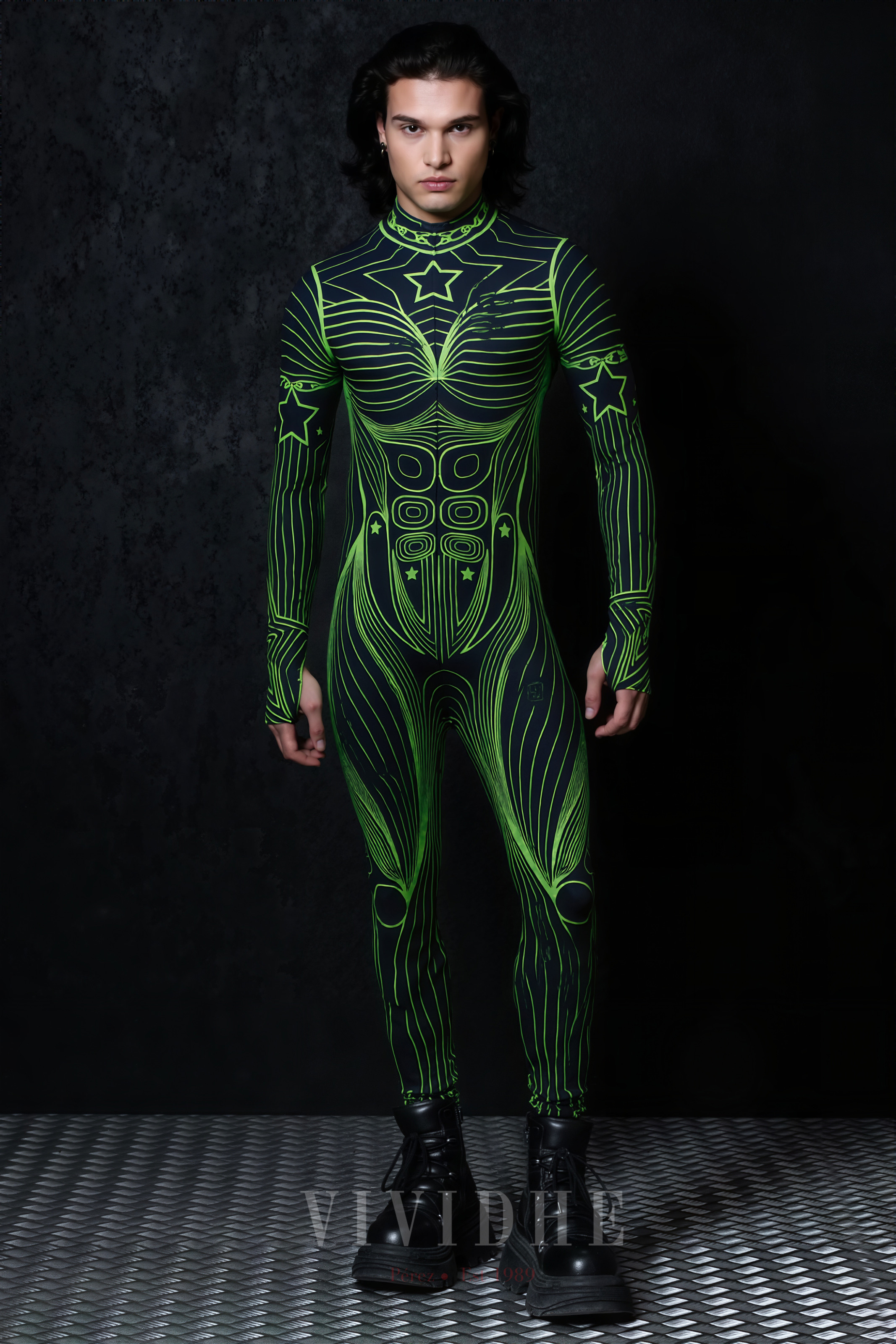 Fluorescent_Green_Futuristic_Male_Costume_Stylish_Mens_Wear_VIVIDHE