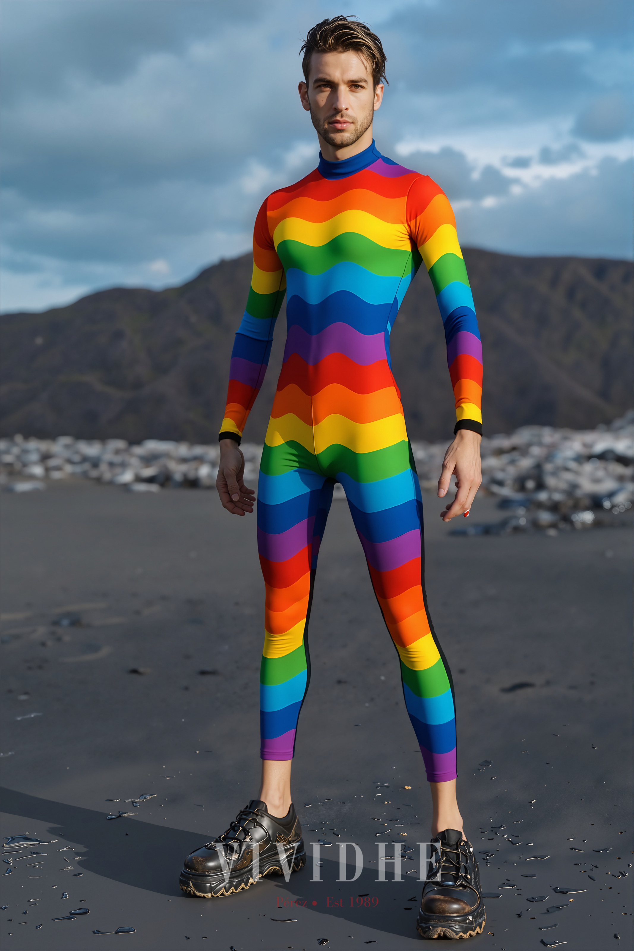 Rainbow_Stripe_Male_Costume_Men's_Fashion_Wear_VIVIDHE