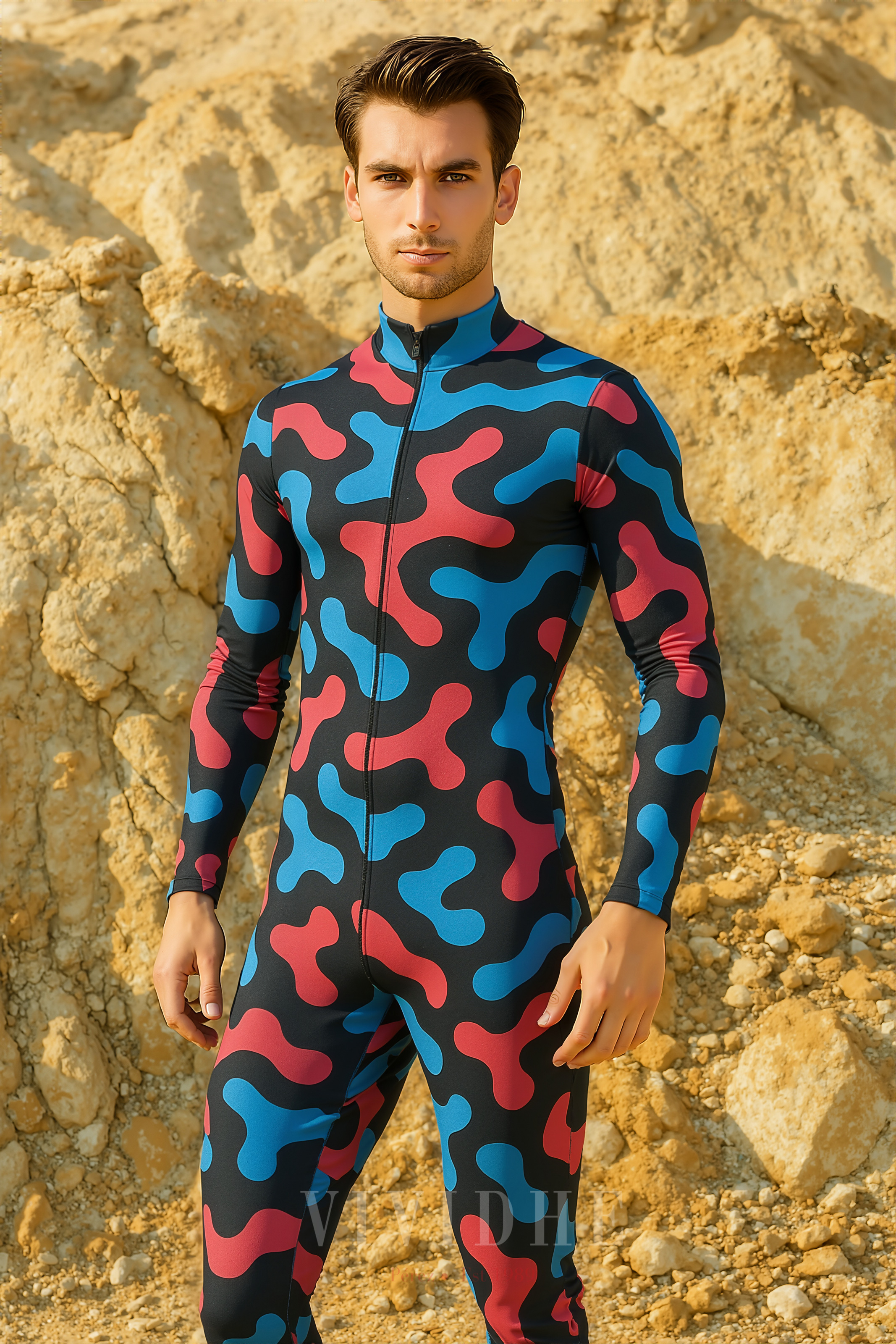 Camouflage_Style_Male_Costume_Men's_Fashion_Wear_VIVIDHE
