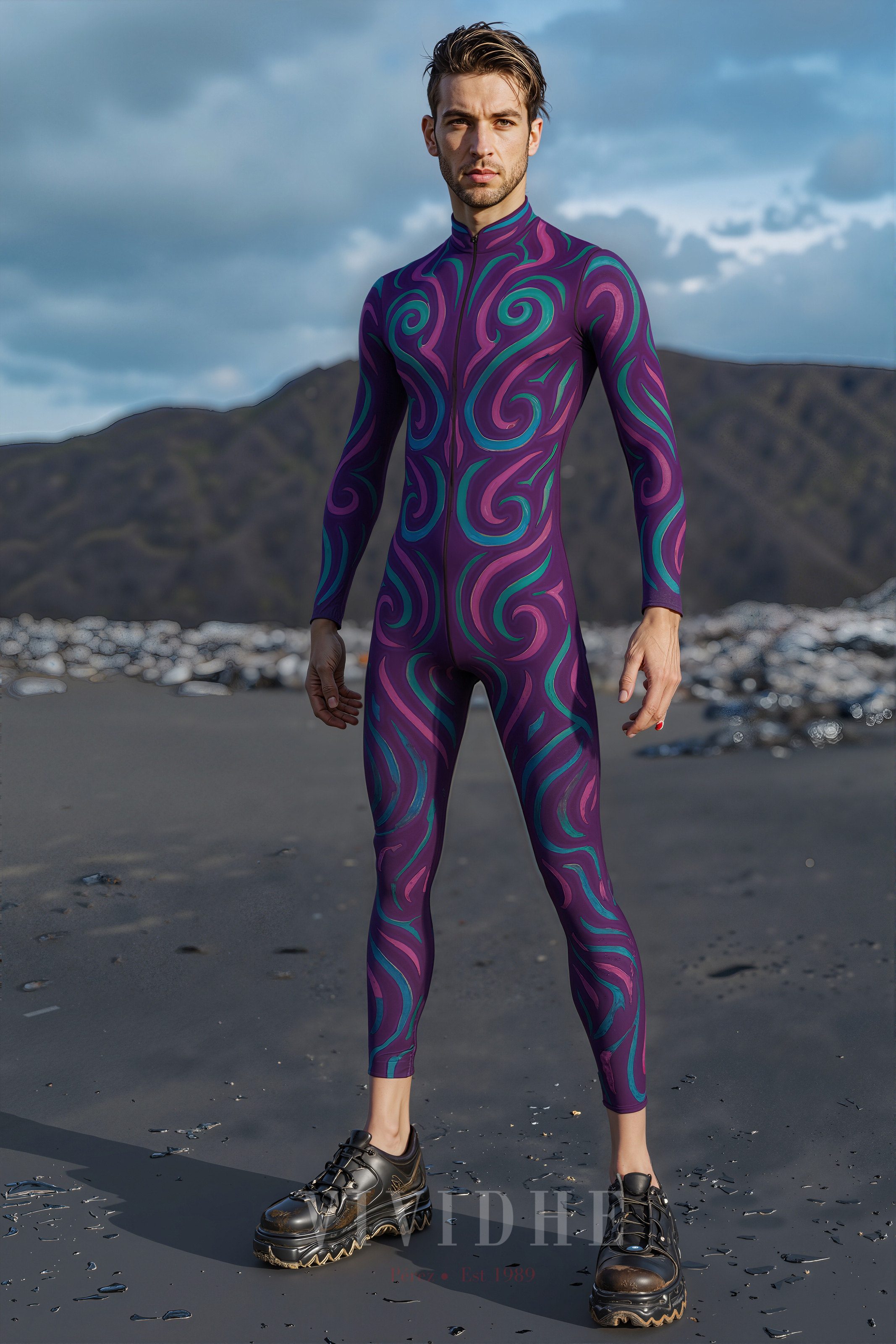 Purple_Swirl_Male_Costume_Men's_Wear_VIVIDHE
