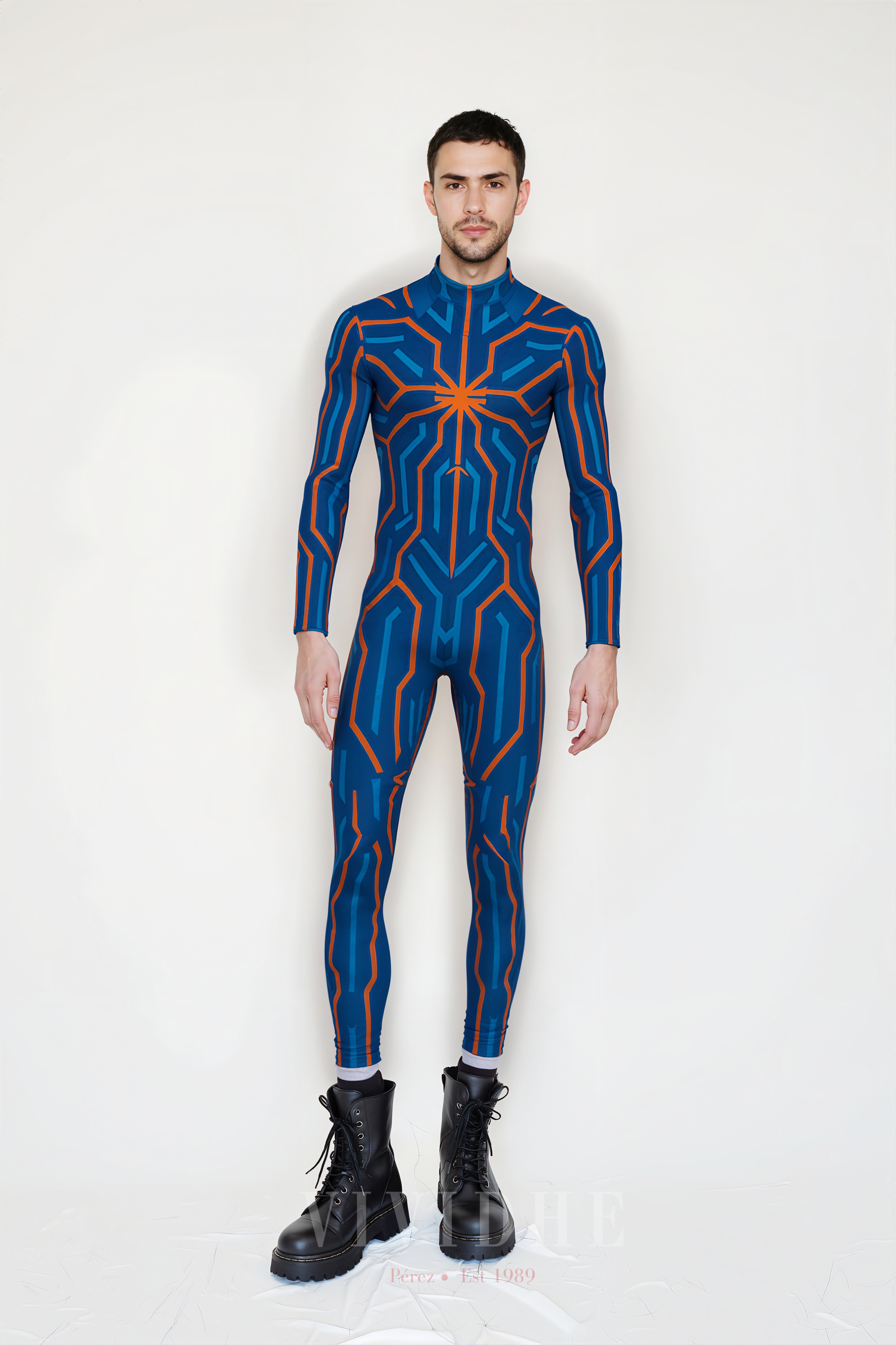 Blue_Tech_Male_Costume_Men's_Fashion_VIVIDHE