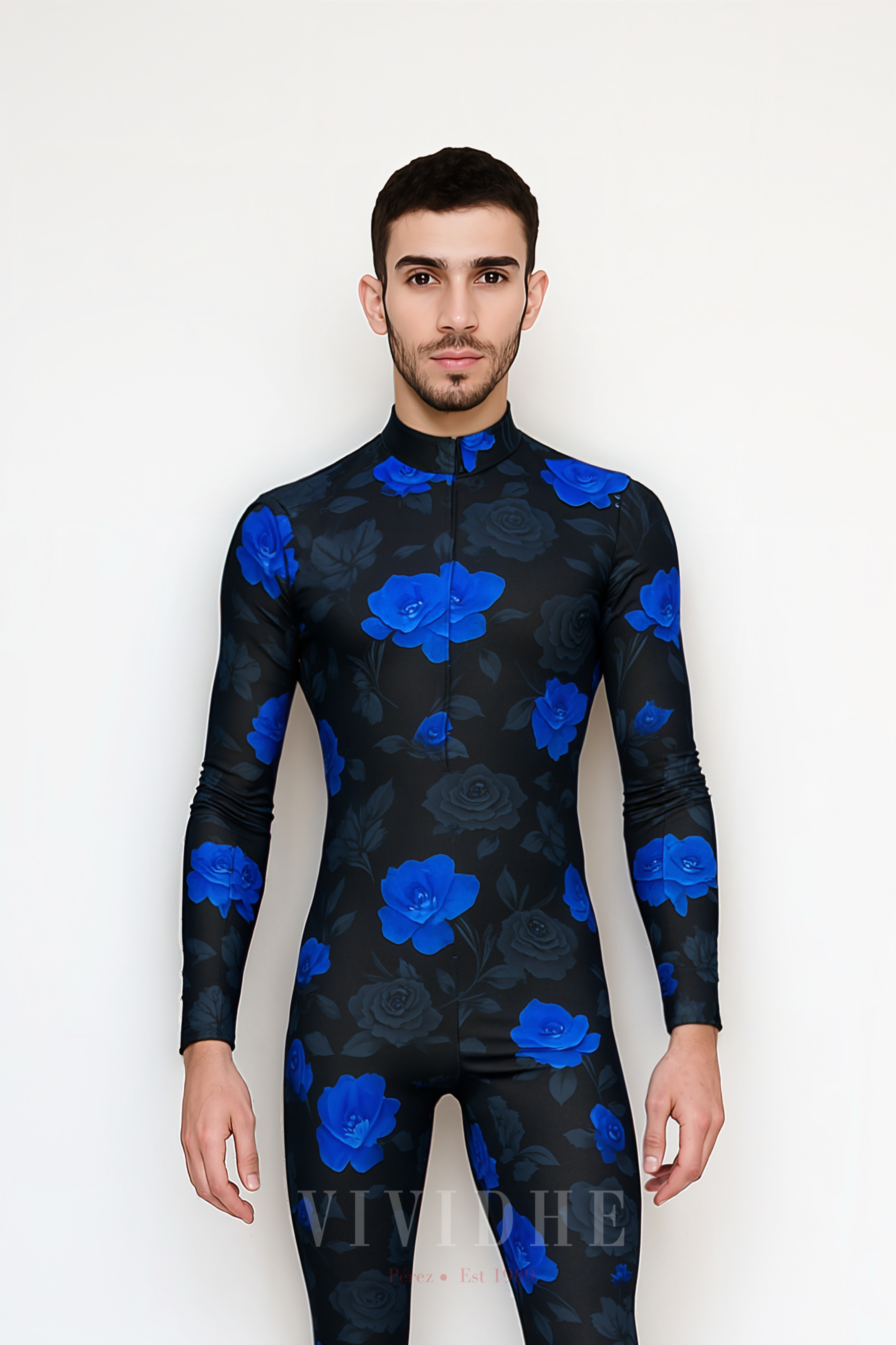 Navy_Floral_Male_Costume_For_Men's_Wear_VIVIDHE