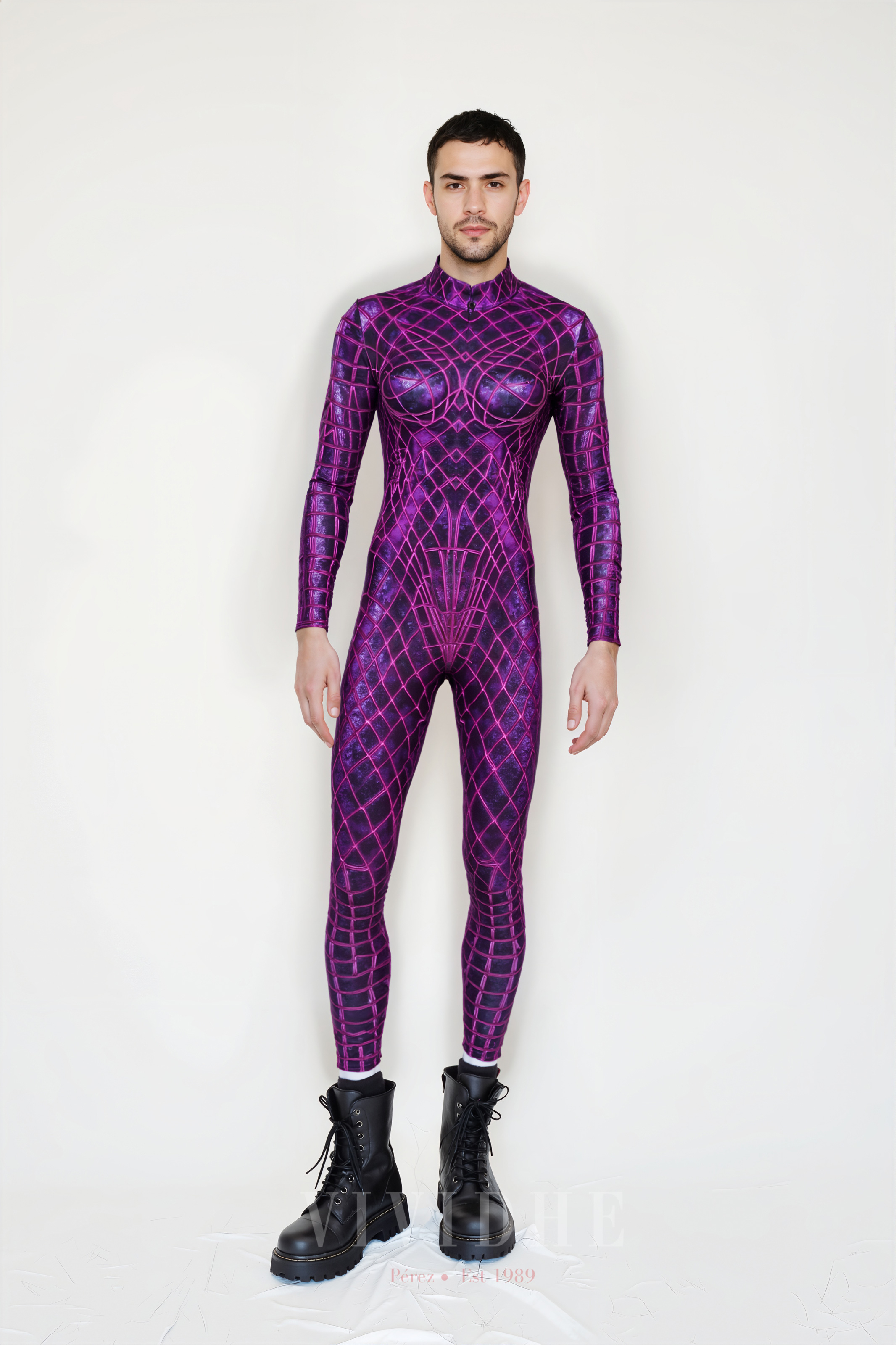Purple_Spiderweb_Male_Costume_Men's_Wear_Scene_VIVIDHE