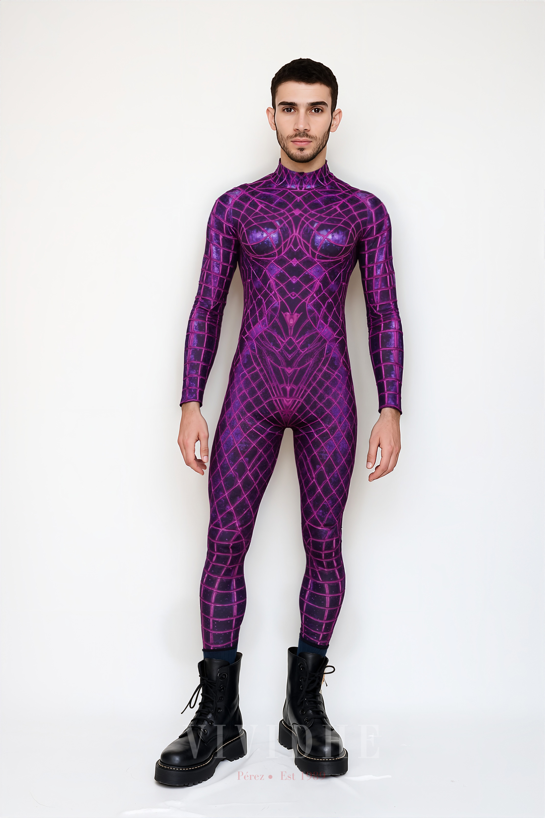 Purple_Spiderweb_Male_Costume_Men's_Wear_Scene_VIVIDHE
