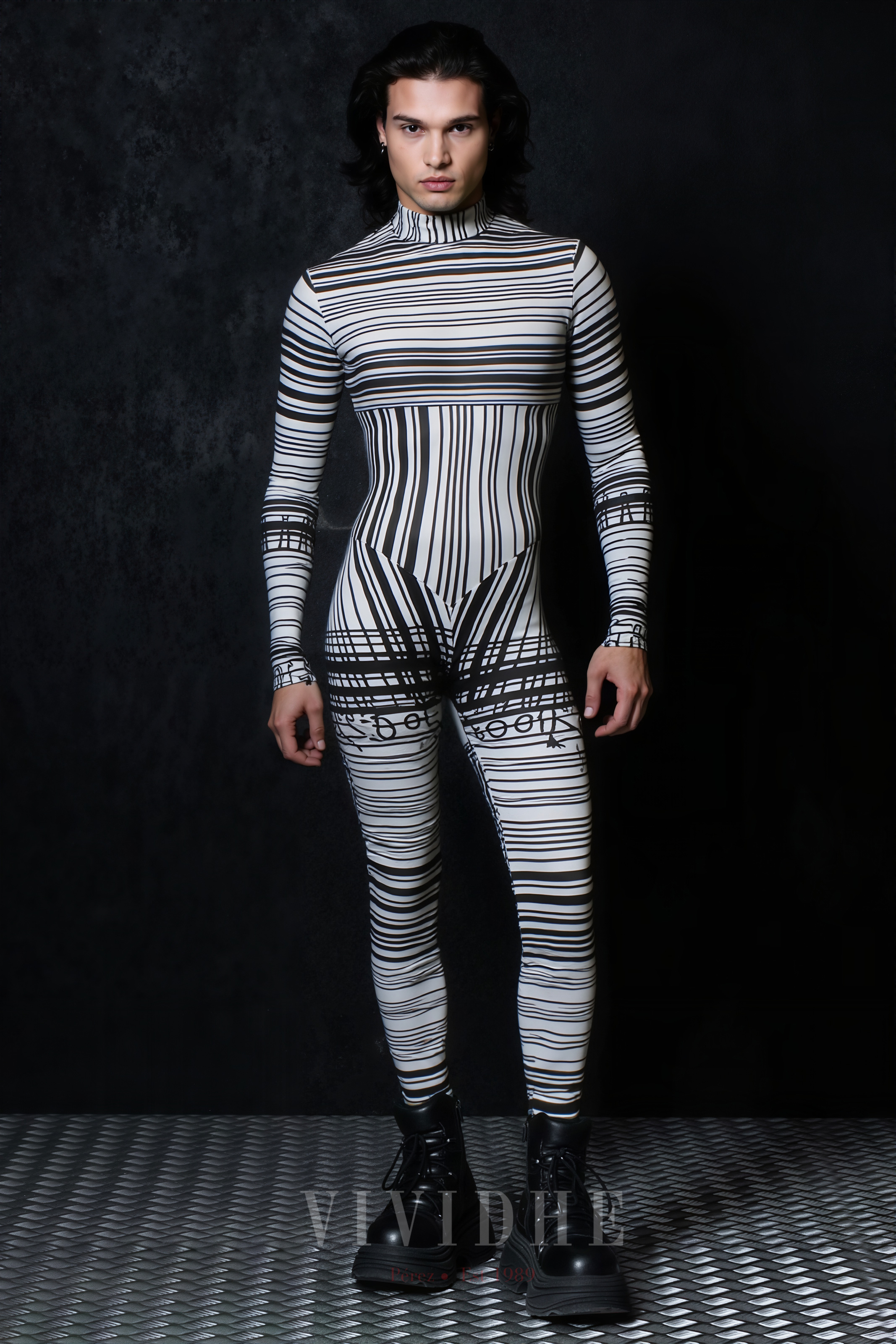 Black_White_Striped_Male_Costume_Men's_Daily_Wear_VIVIDHE