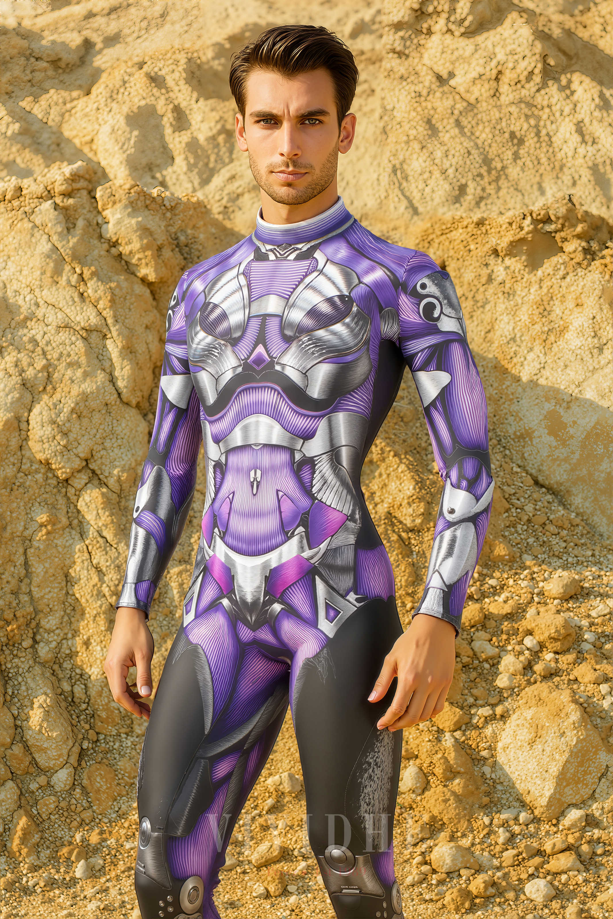 Silver_Futuristic_Male_Costume_Men's_Fashion_VIVIDHE