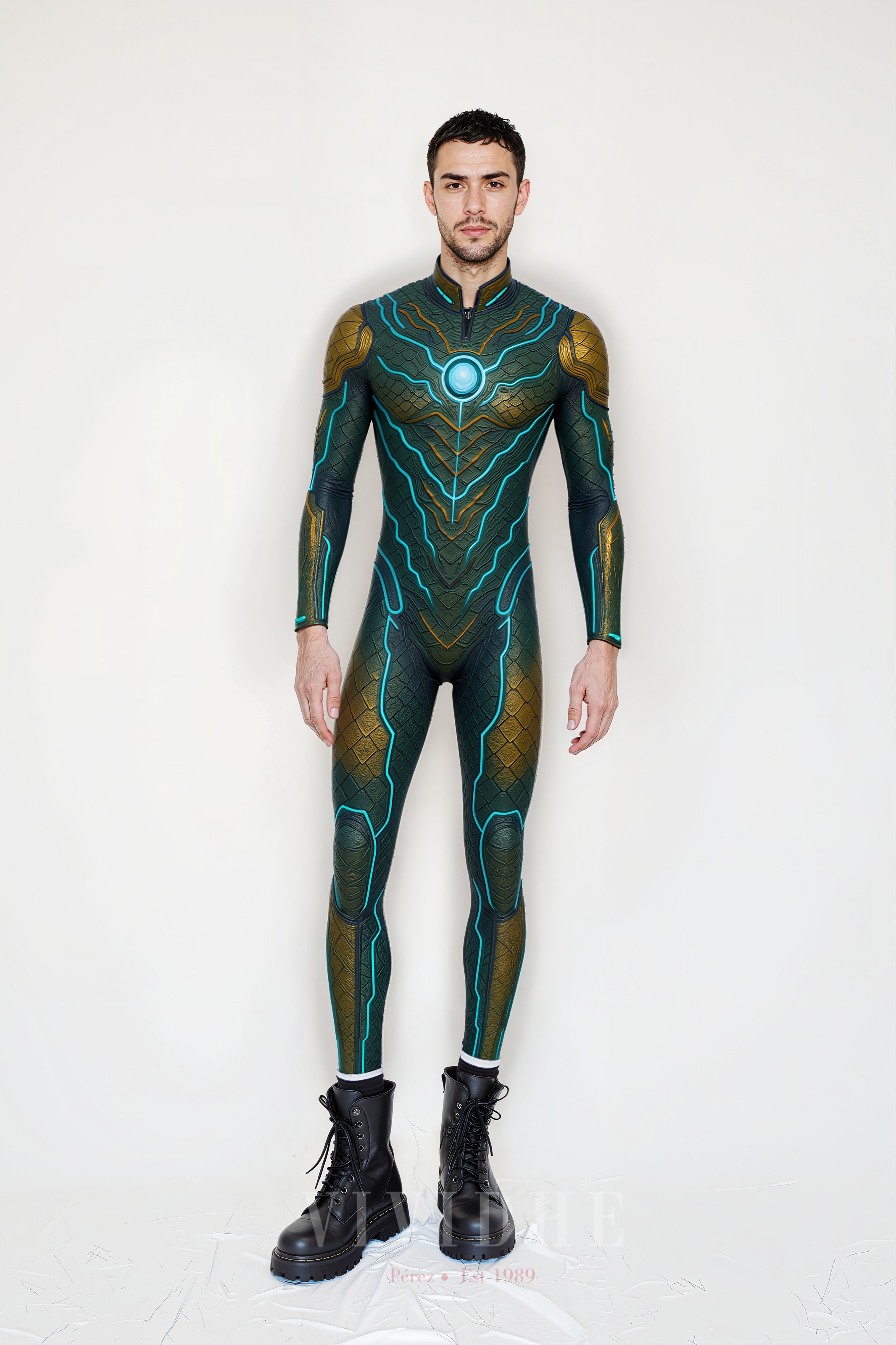 Green_Tech_Male_Costume_Men's_Wear_VIVIDHE