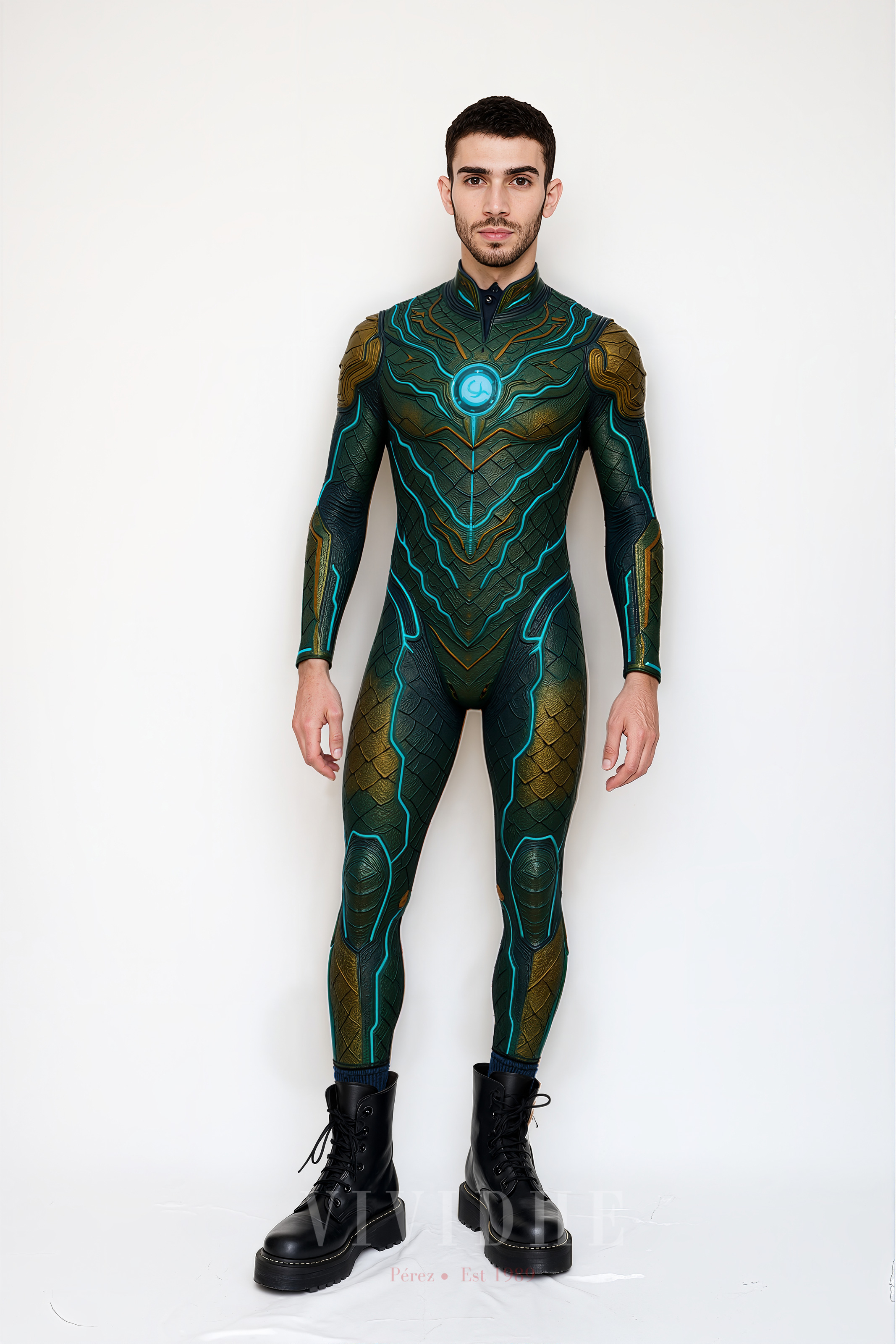 Green_Tech_Male_Costume_Men's_Wear_VIVIDHE