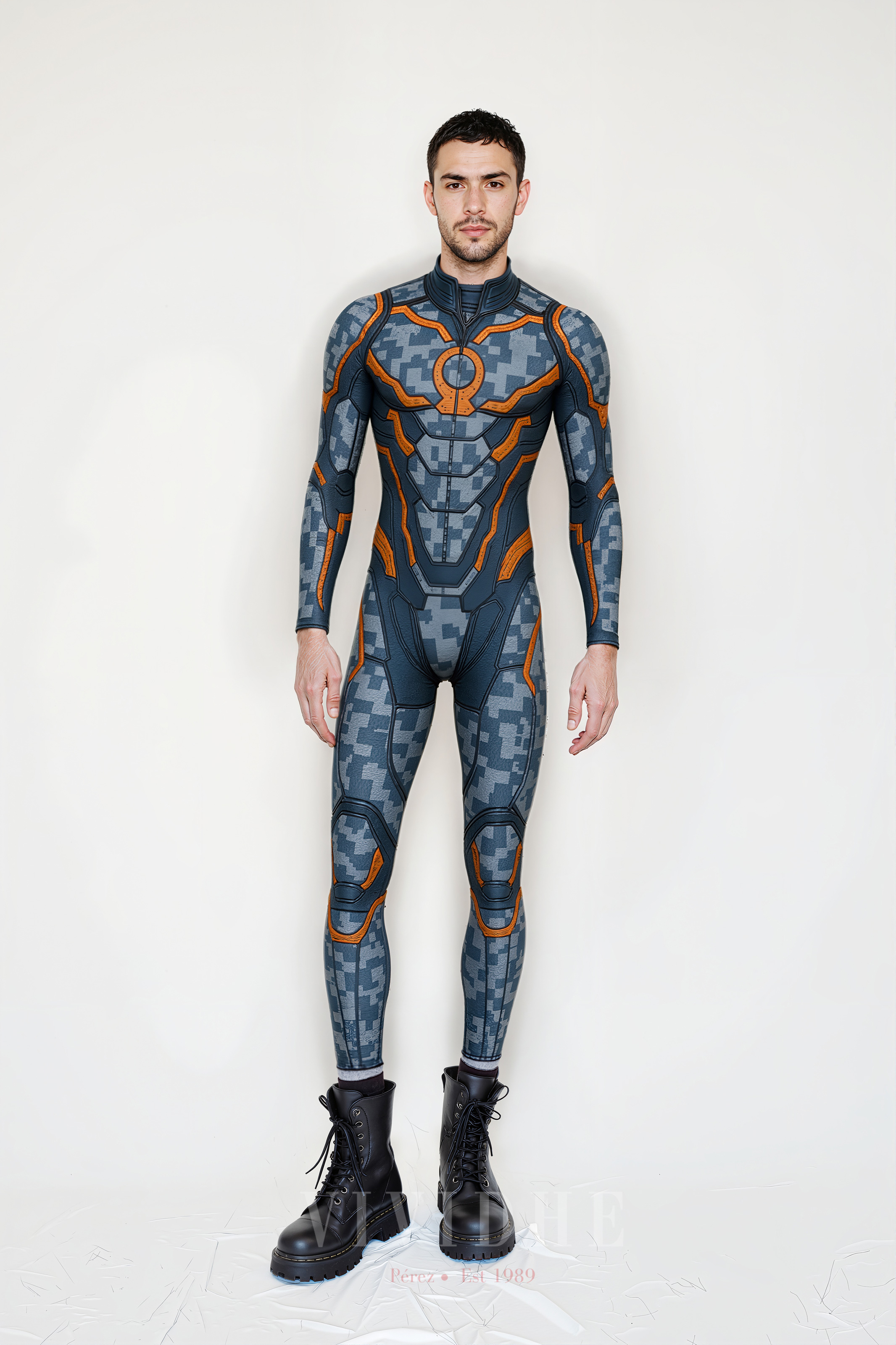 Camouflage_Orange_Male_Costume_Men's_Tight-fitting_Wear_VIVIDHE