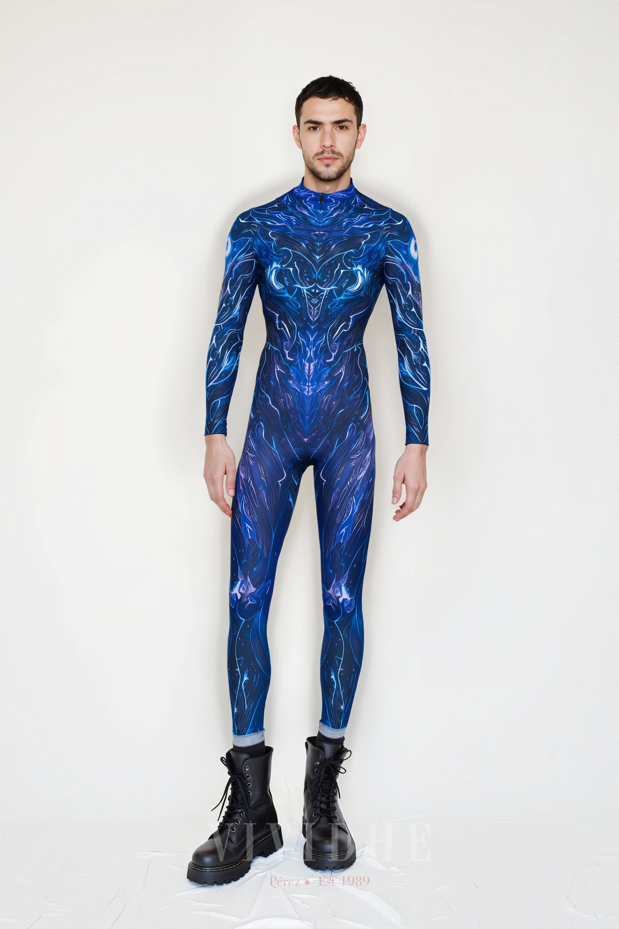 Dark_Blue_Abstract_Male_Costume_Men's_Tight-fitting_Clothing_VIVIDHE