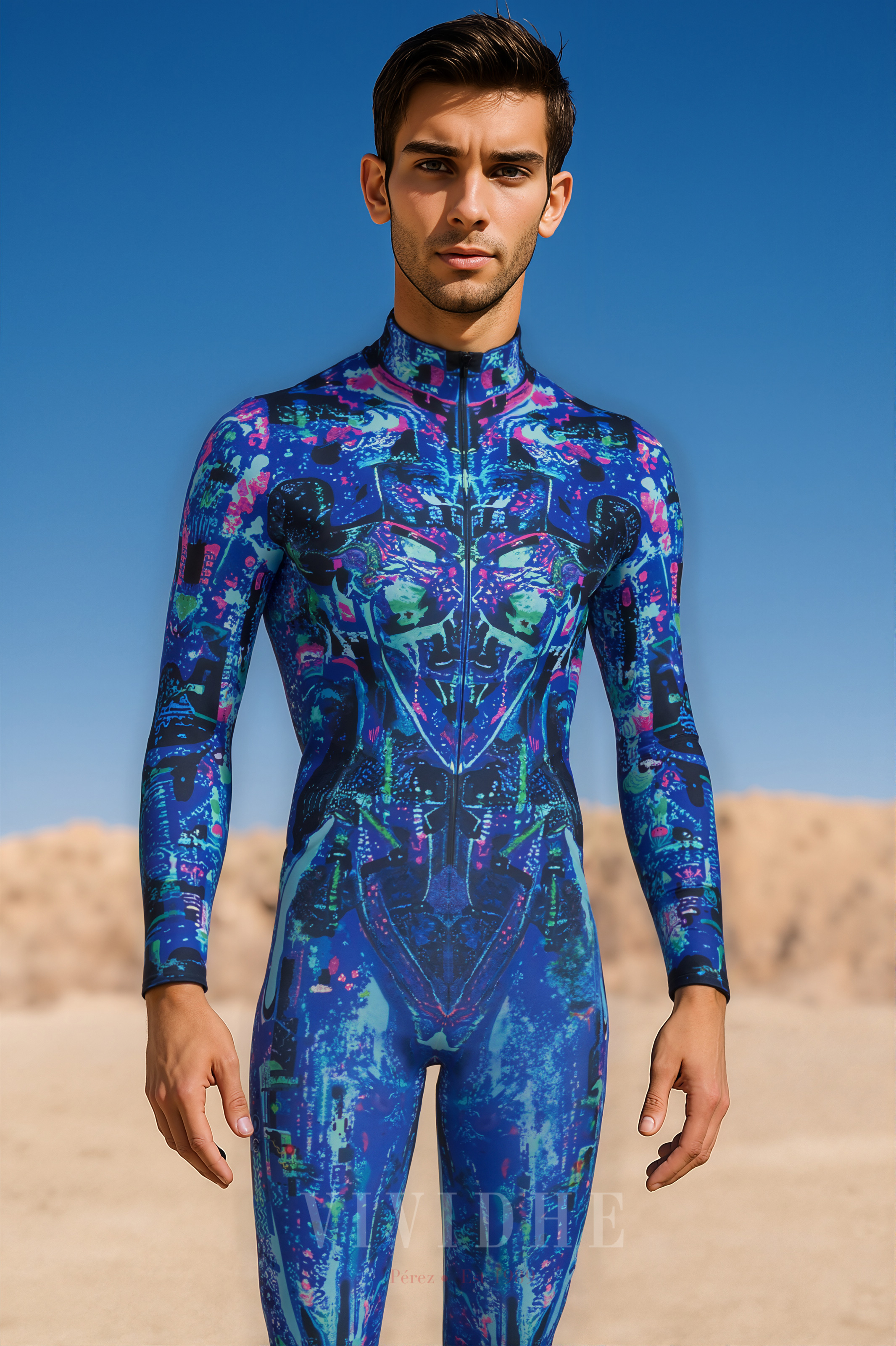 Blue_Camouflage_Male_Costume_For_Men's_Wear_VIVIDHE