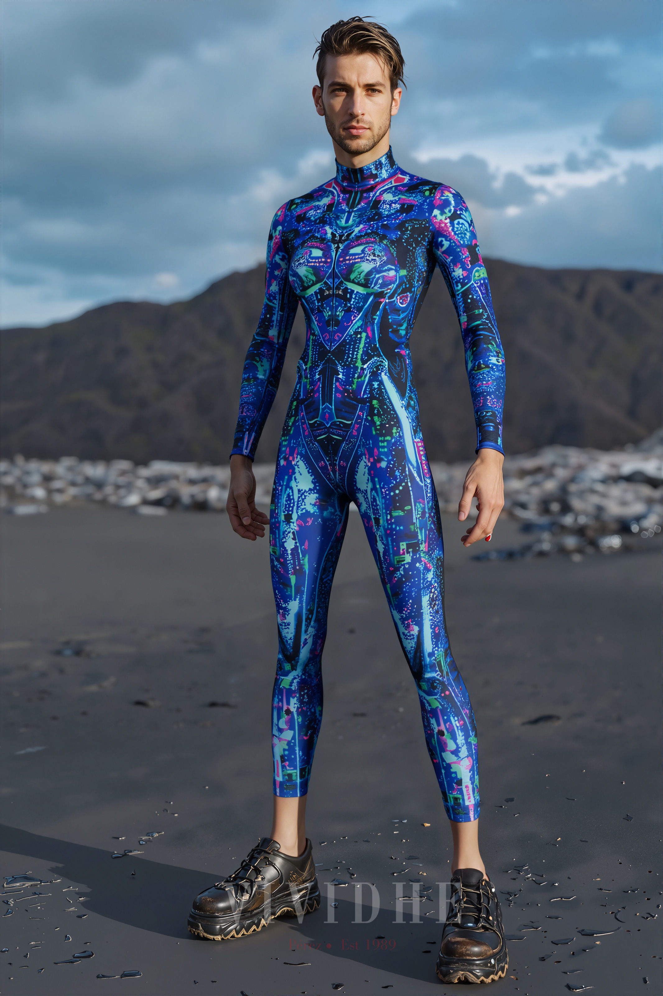 Blue_Camouflage_Male_Costume_For_Men's_Wear_VIVIDHE